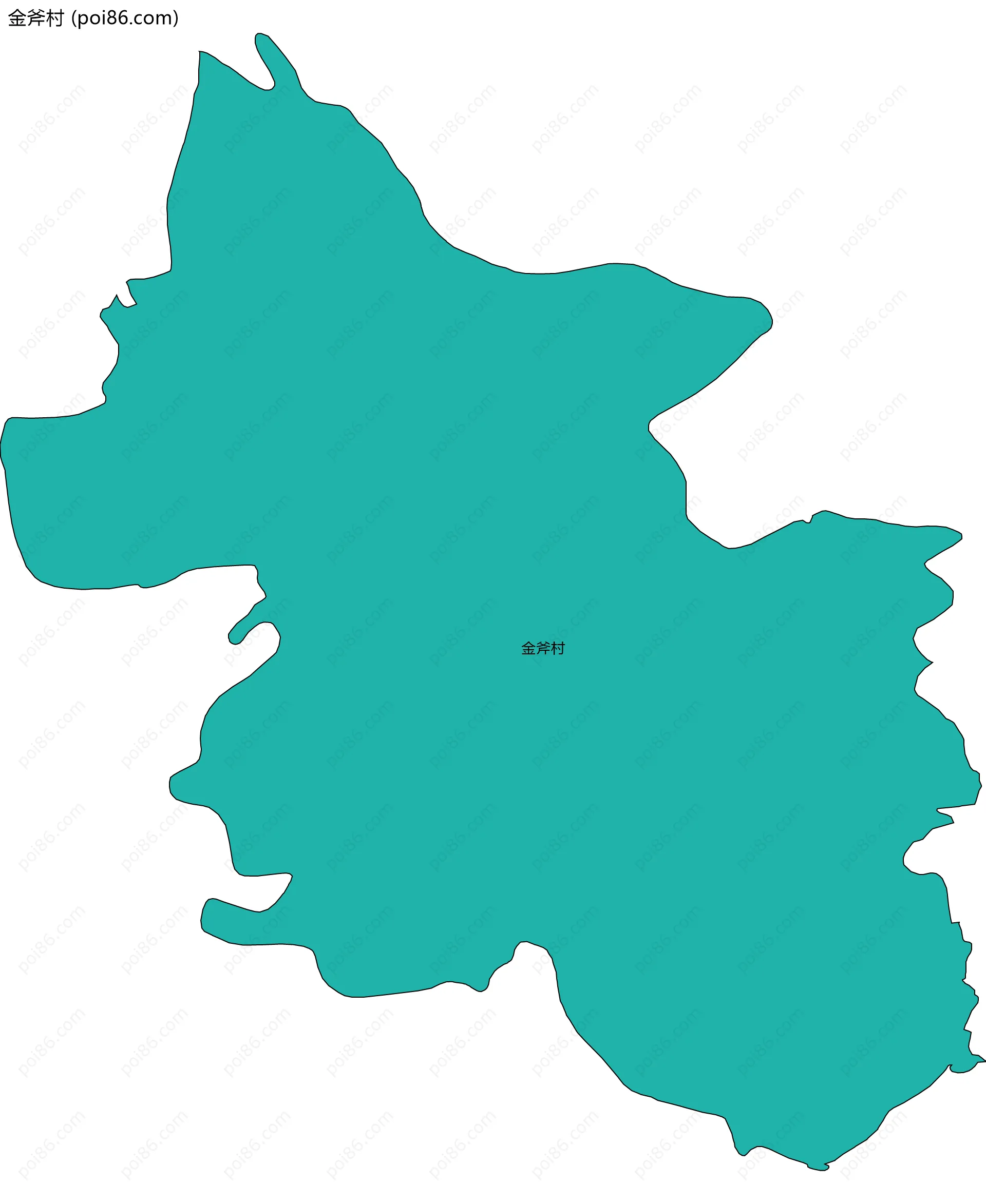 金斧村边界地图