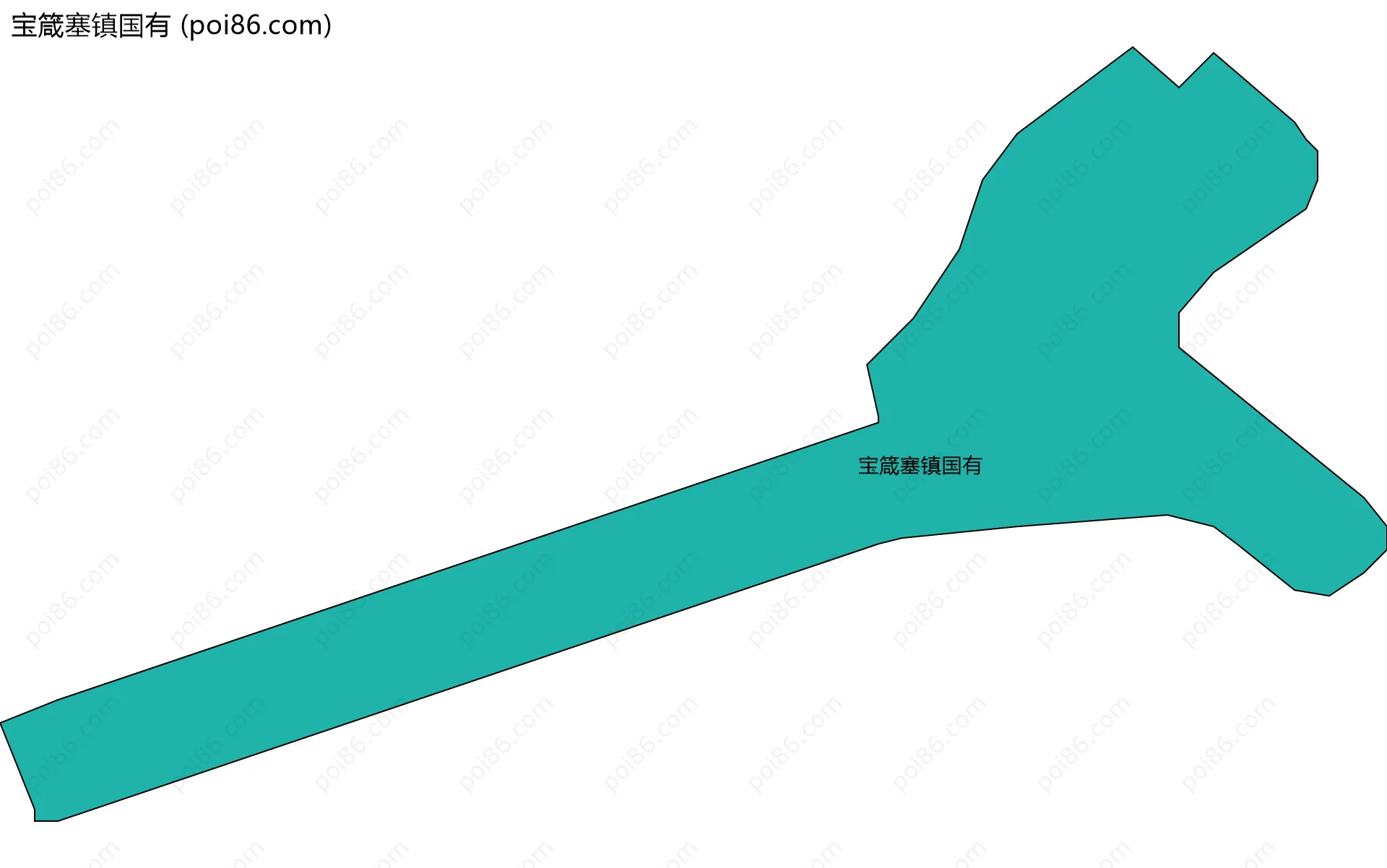 宝箴塞镇国有边界地图