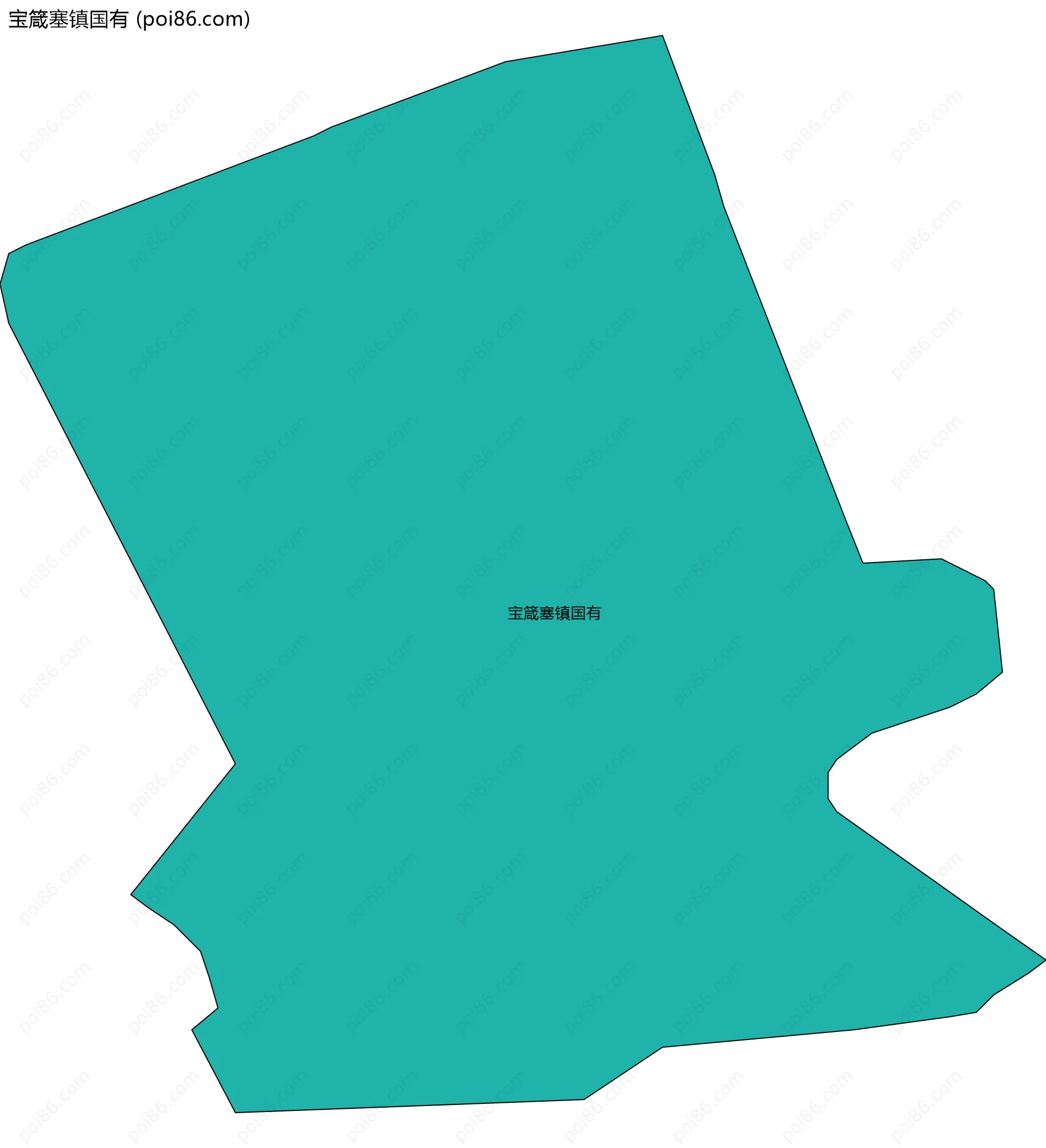 宝箴塞镇国有边界地图