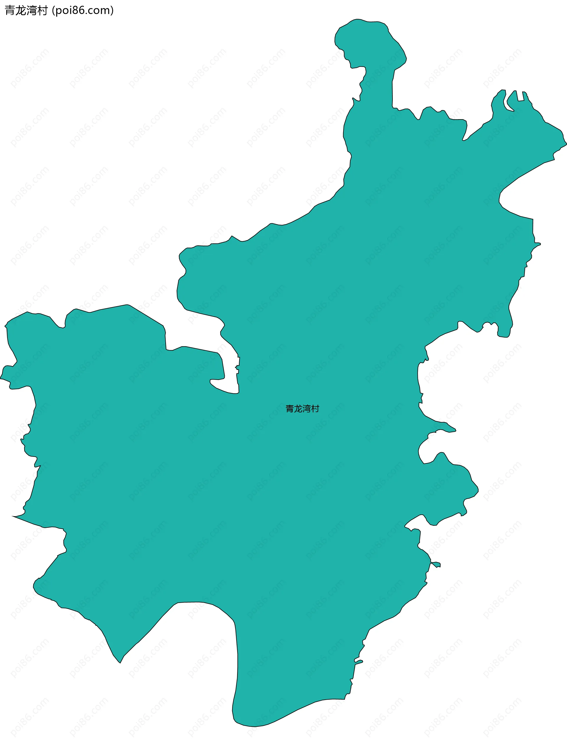 青龙湾村边界地图