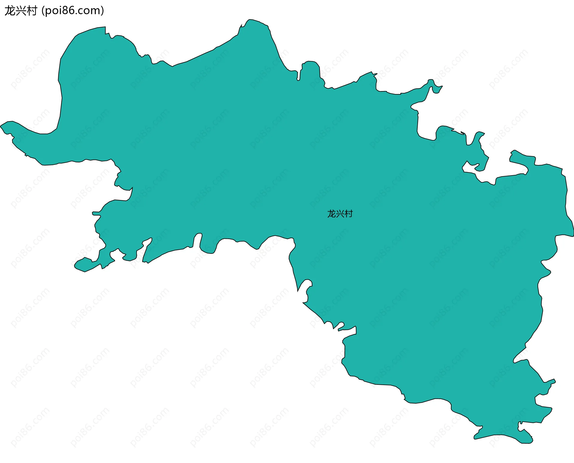 龙兴村边界地图
