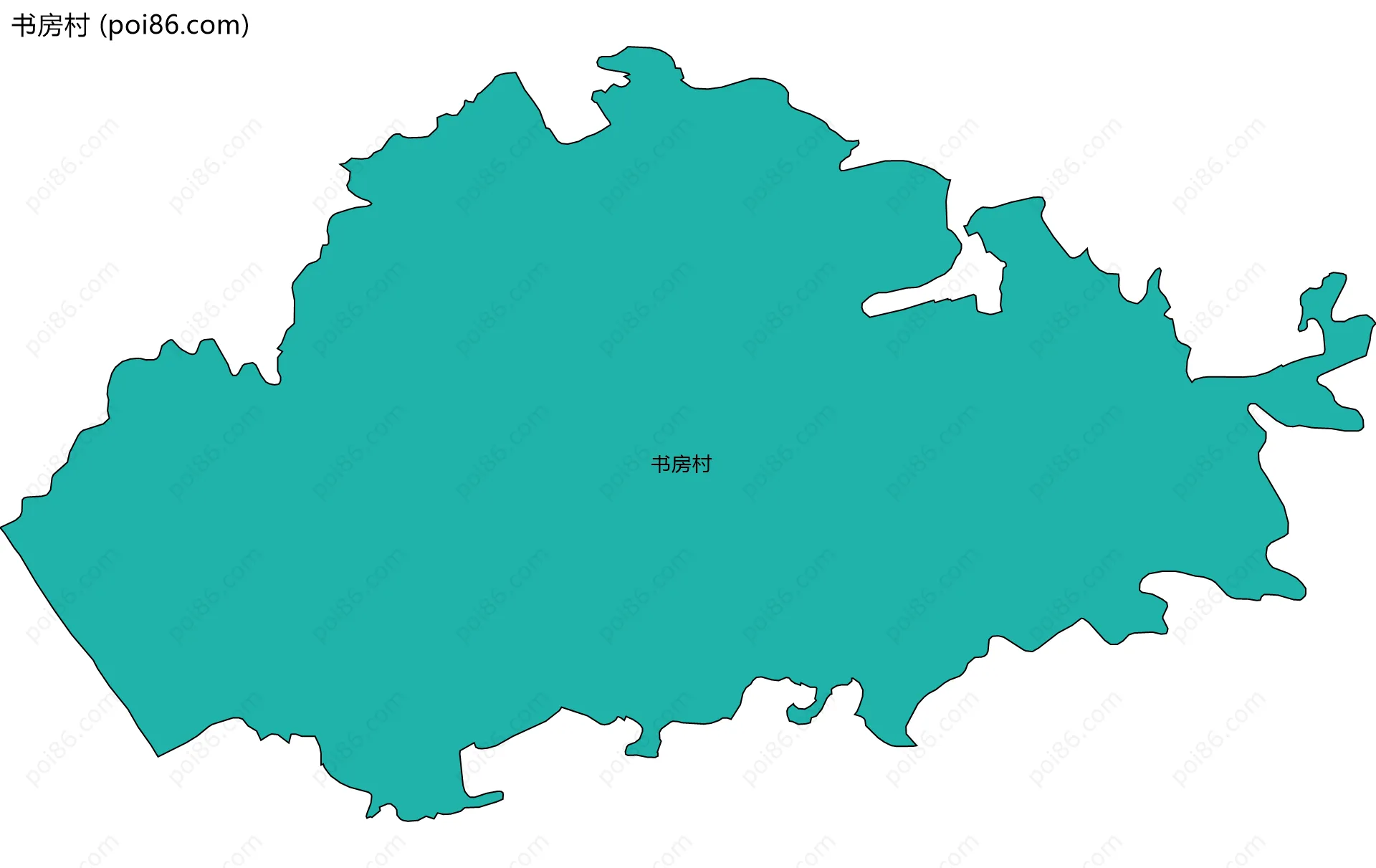 书房村边界地图