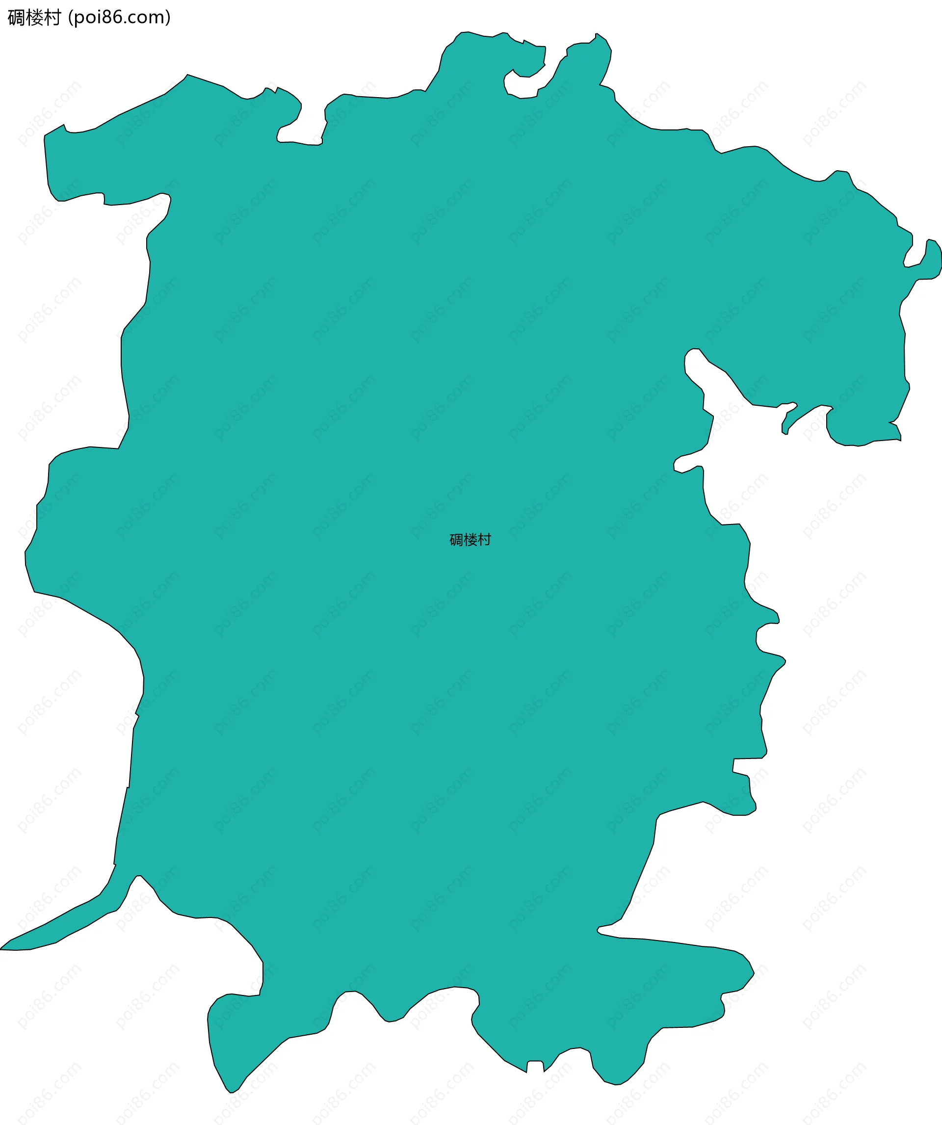 碉楼村边界地图