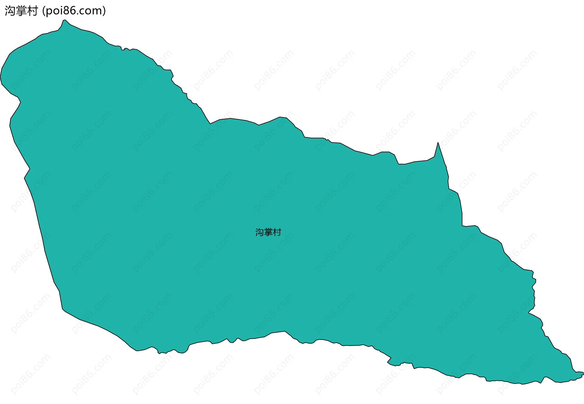沟掌村边界地图