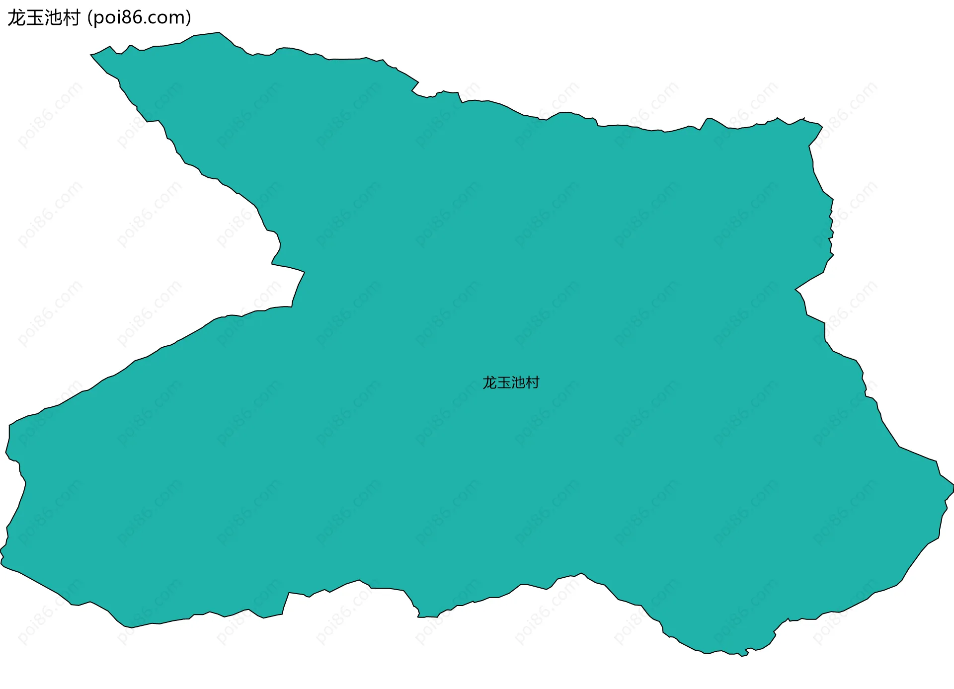 龙玉池村边界地图