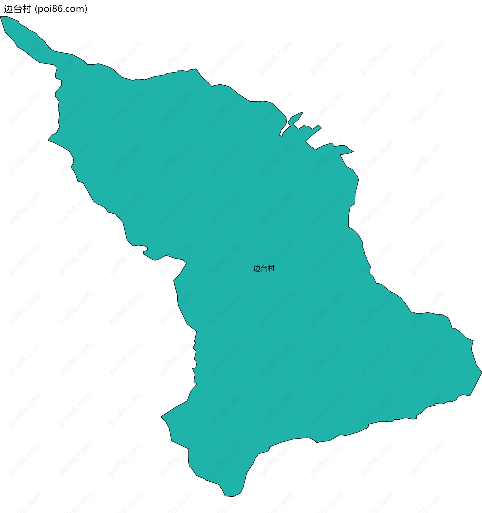 边台村边界地图