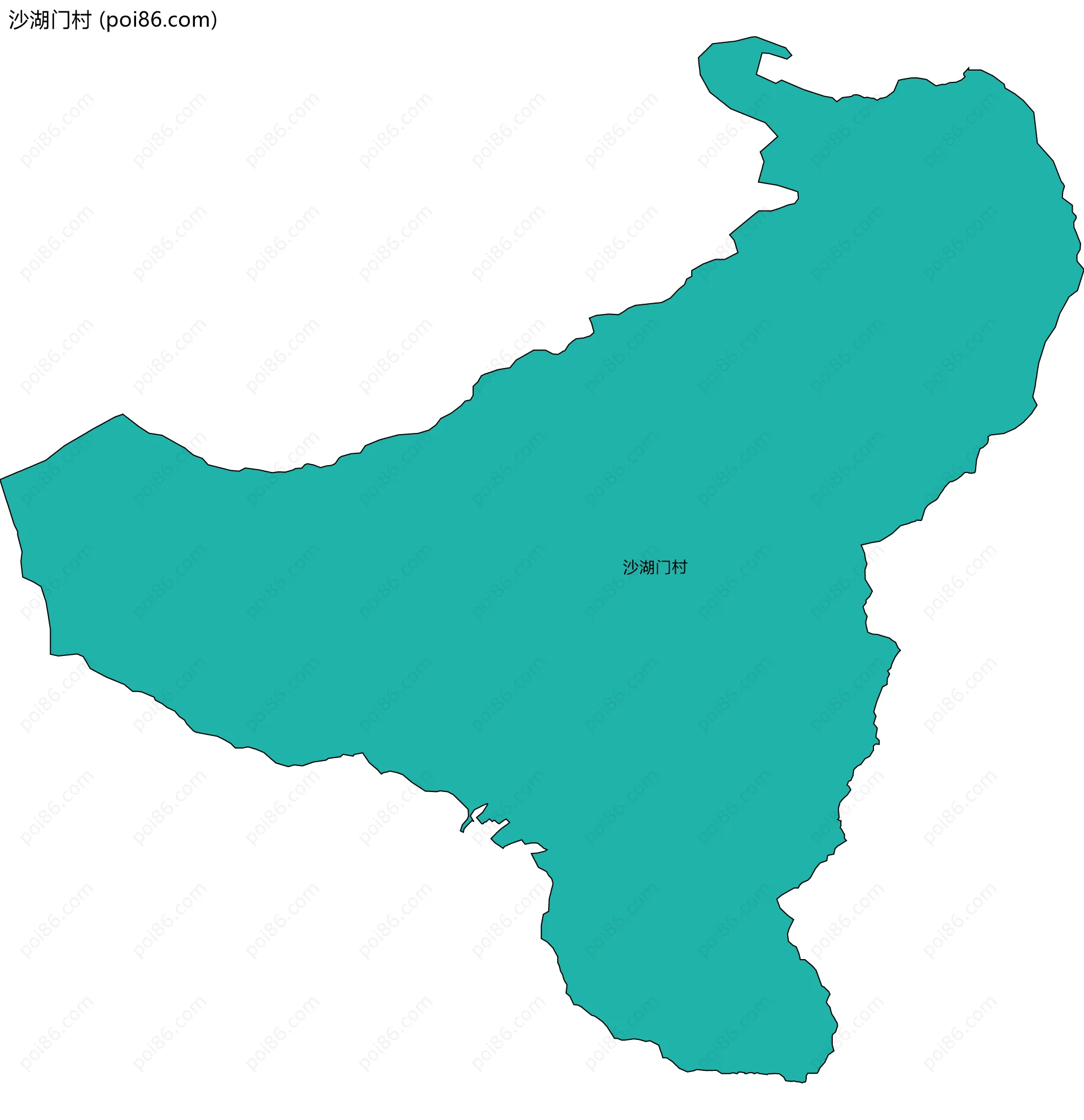 沙湖门村边界地图