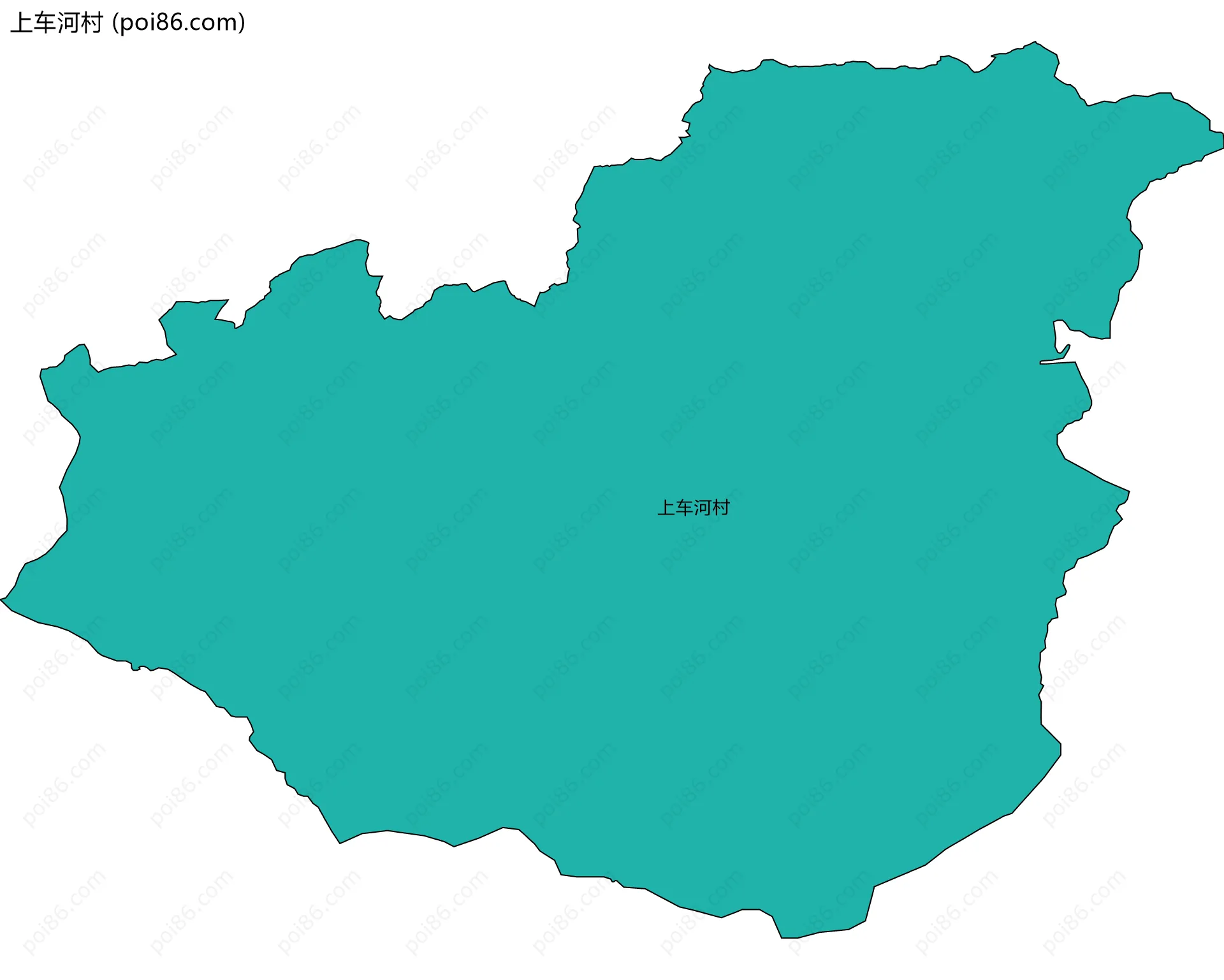 上车河村边界地图