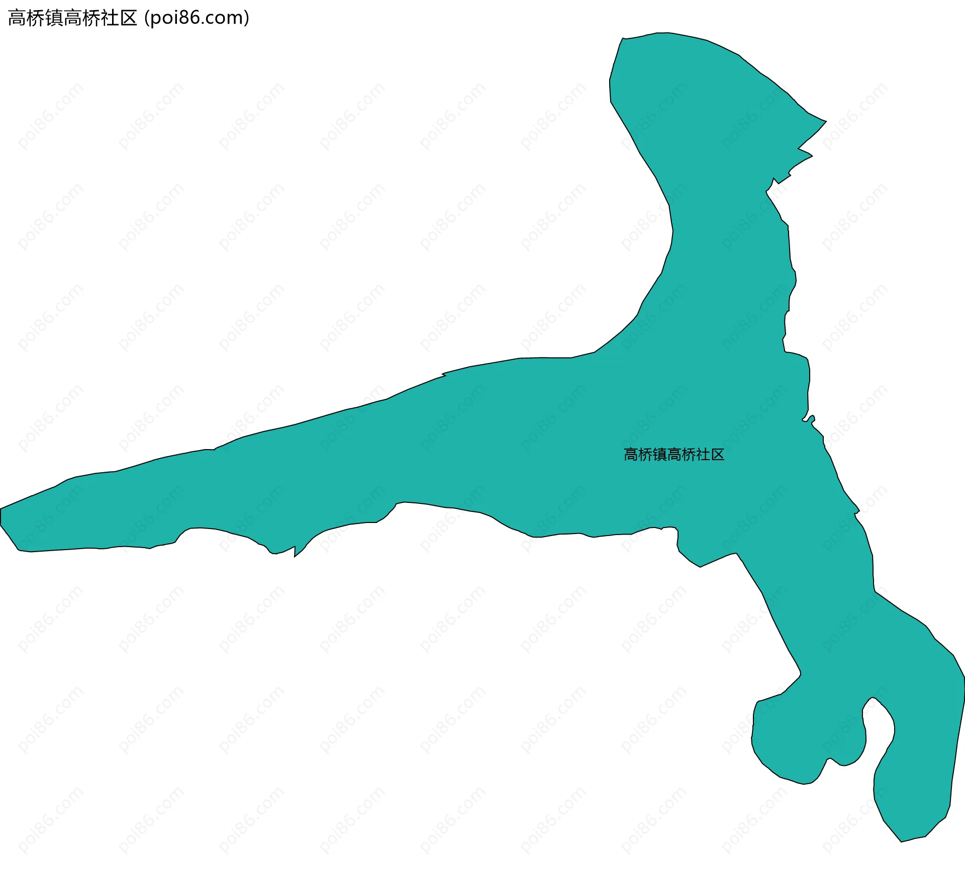 高桥镇高桥社区边界地图