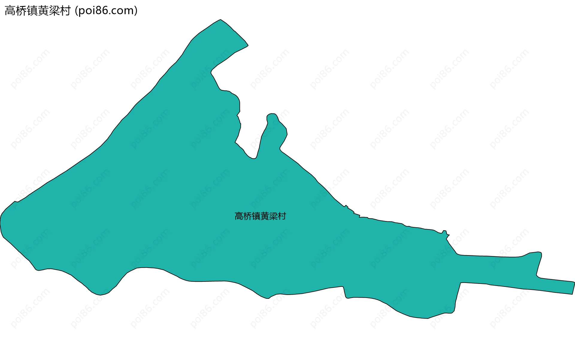 高桥镇黄梁村边界地图