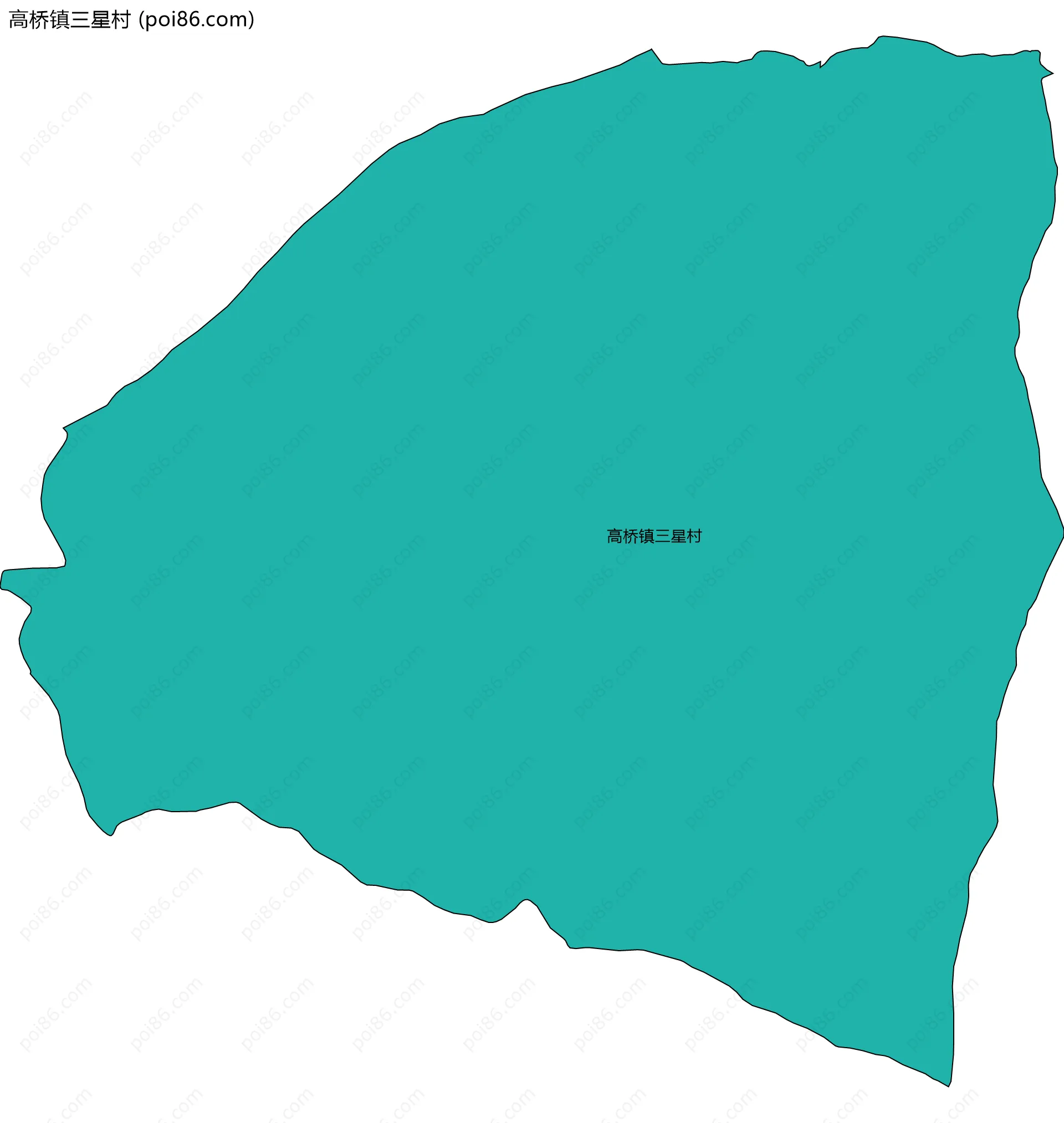 高桥镇三星村边界地图