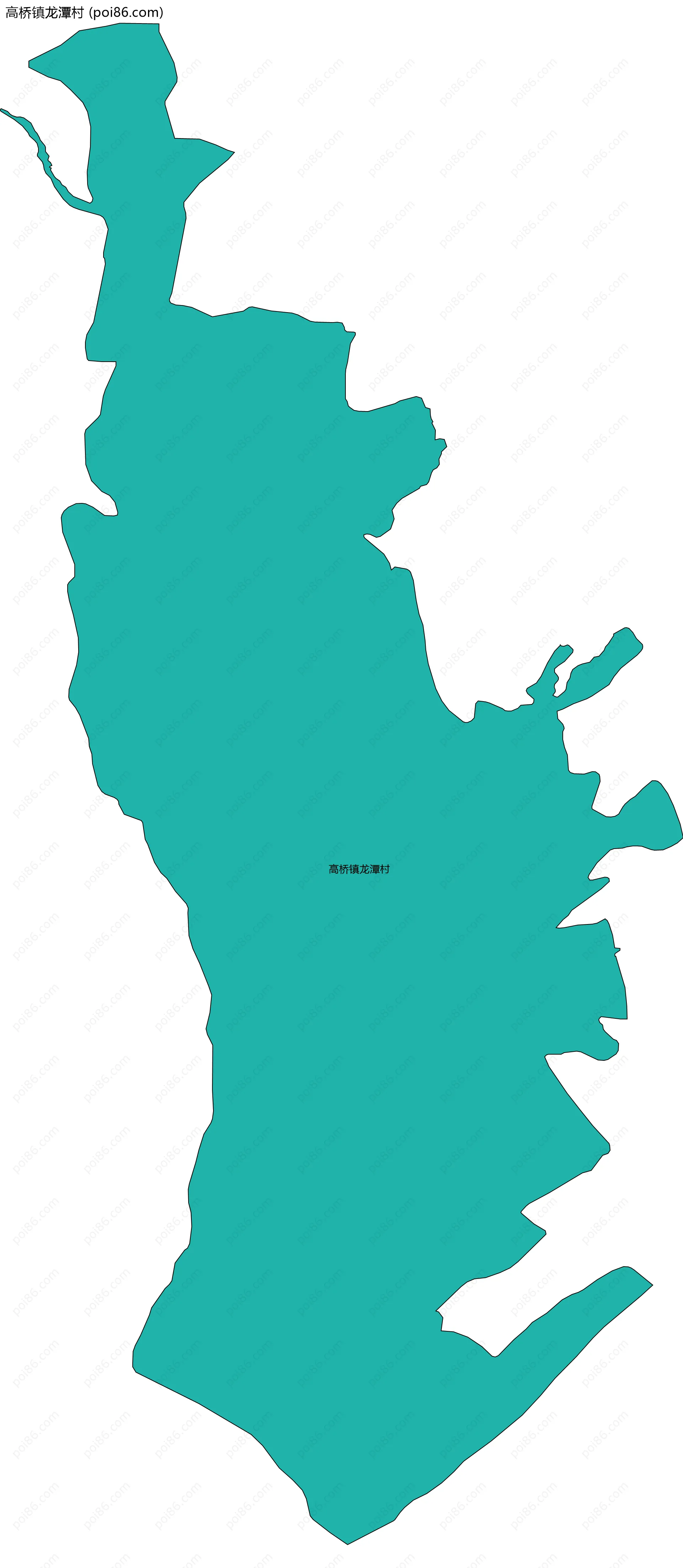 高桥镇龙潭村边界地图