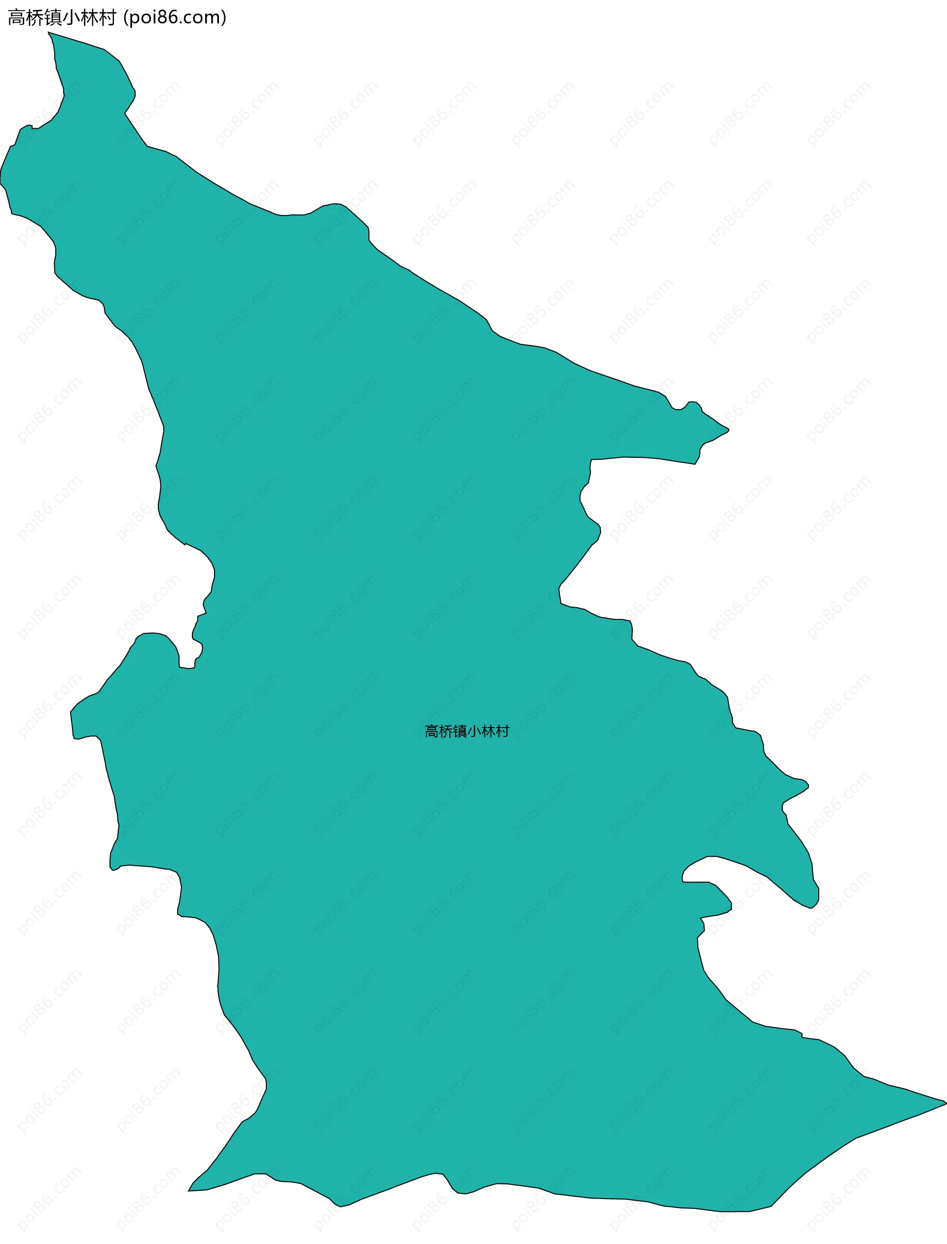 高桥镇小林村边界地图