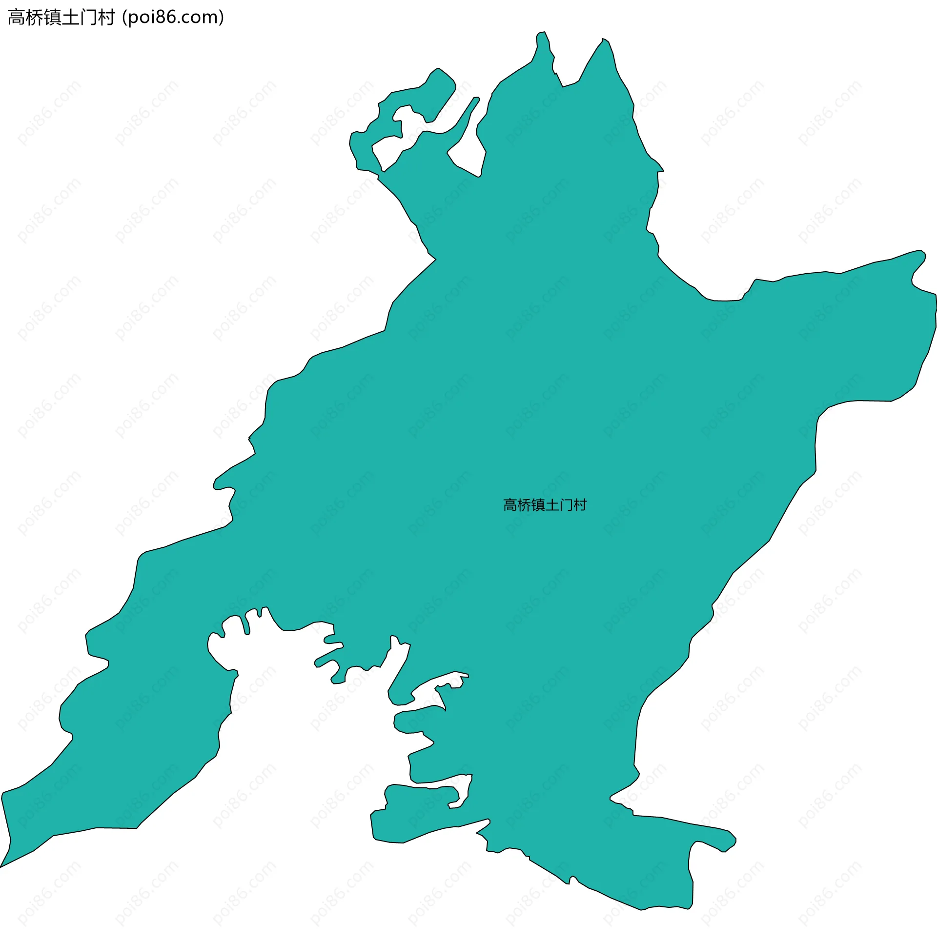 高桥镇土门村边界地图