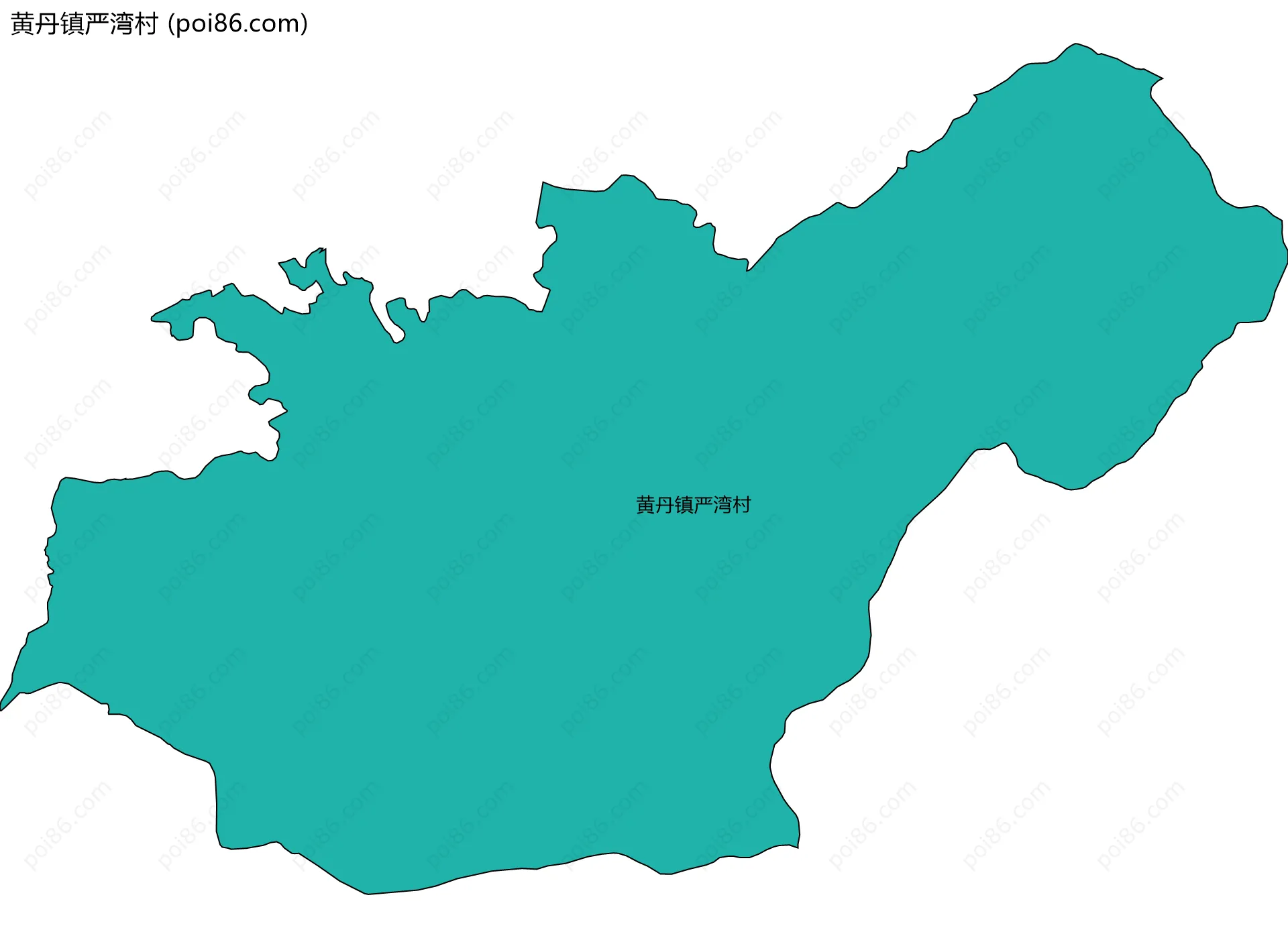 黄丹镇严湾村边界地图