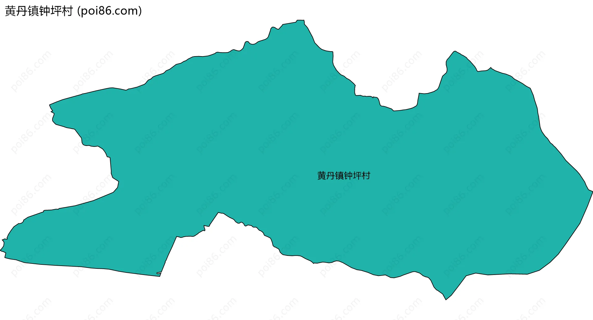 黄丹镇钟坪村边界地图