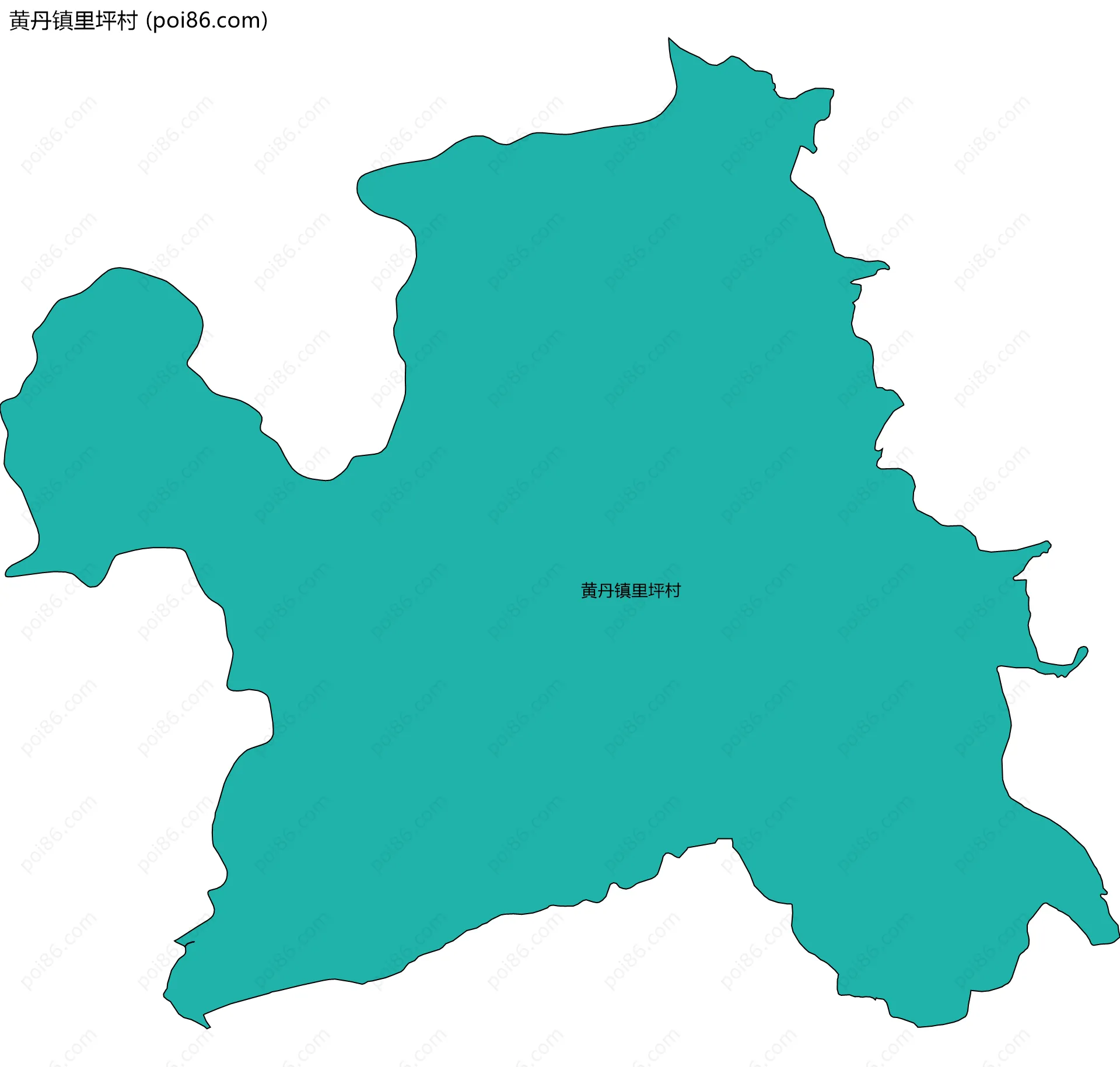 黄丹镇里坪村边界地图