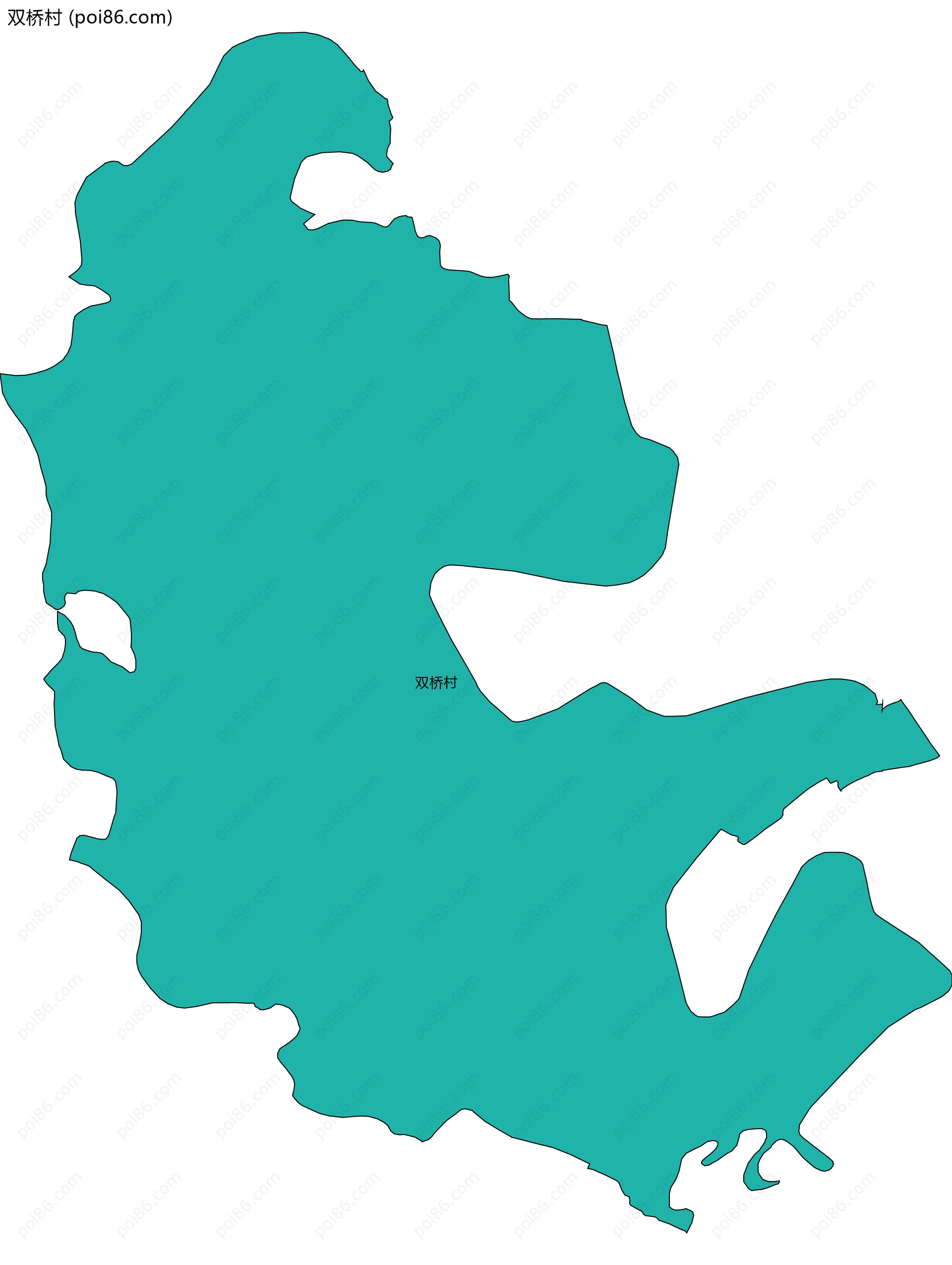 双桥村边界地图