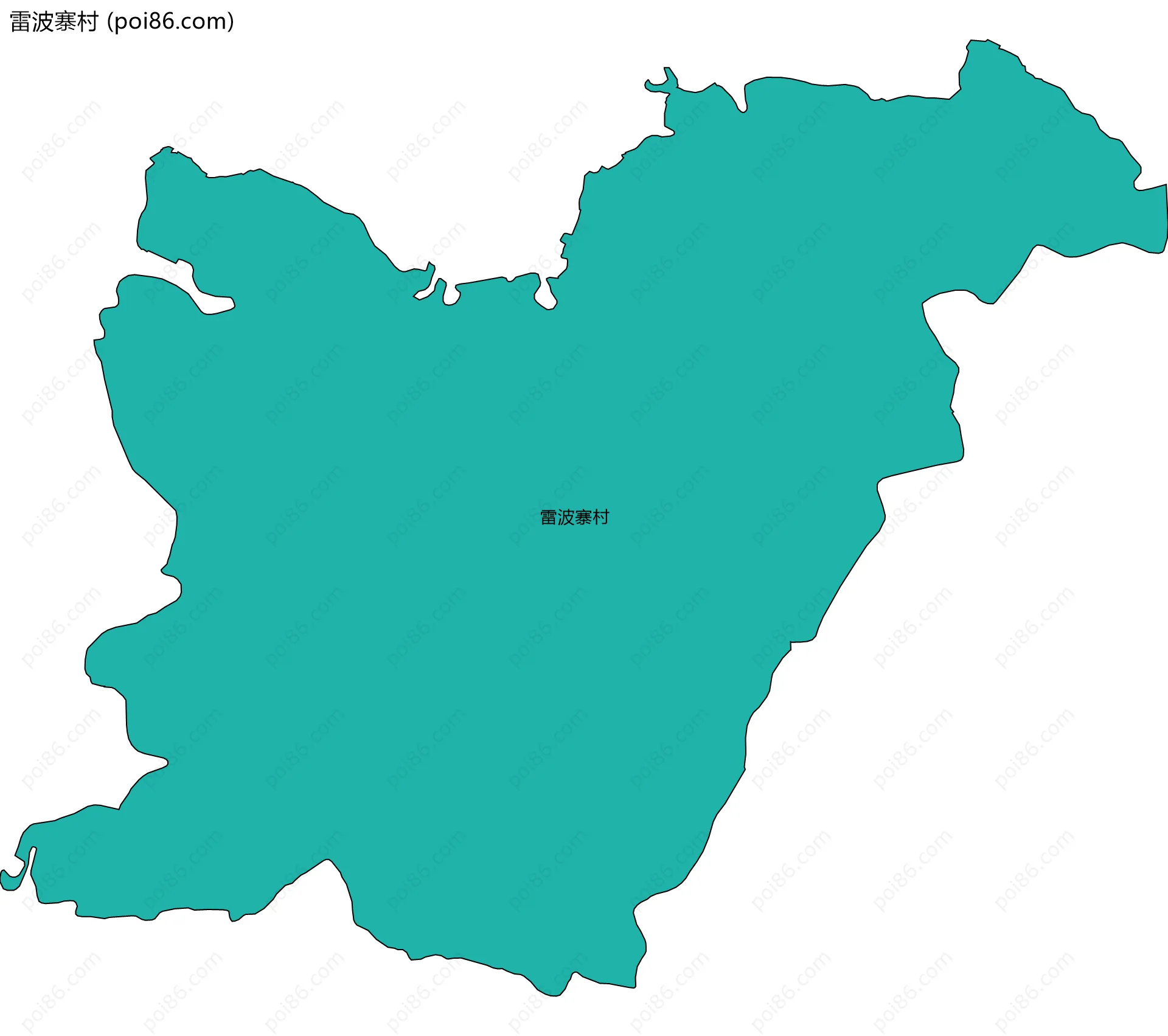 雷波寨村边界地图