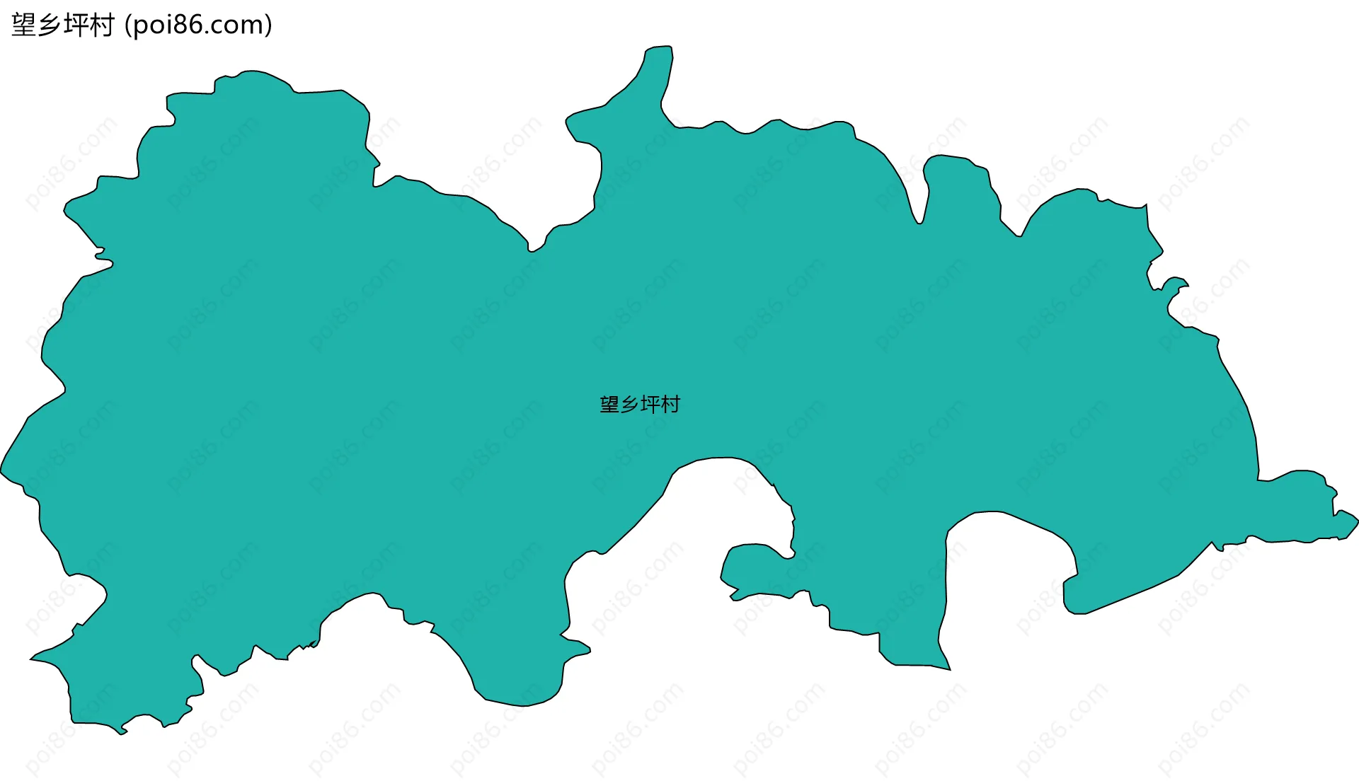 望乡坪村边界地图