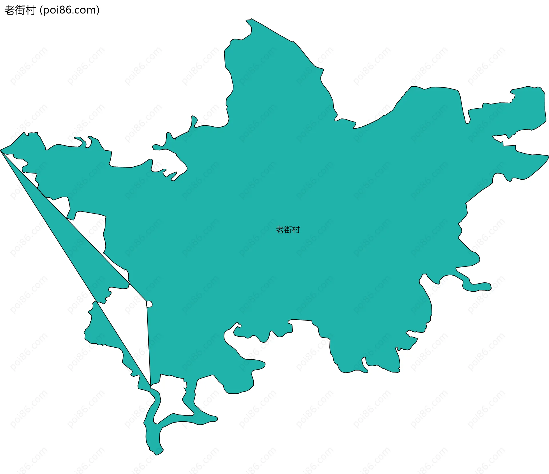 老街村边界地图