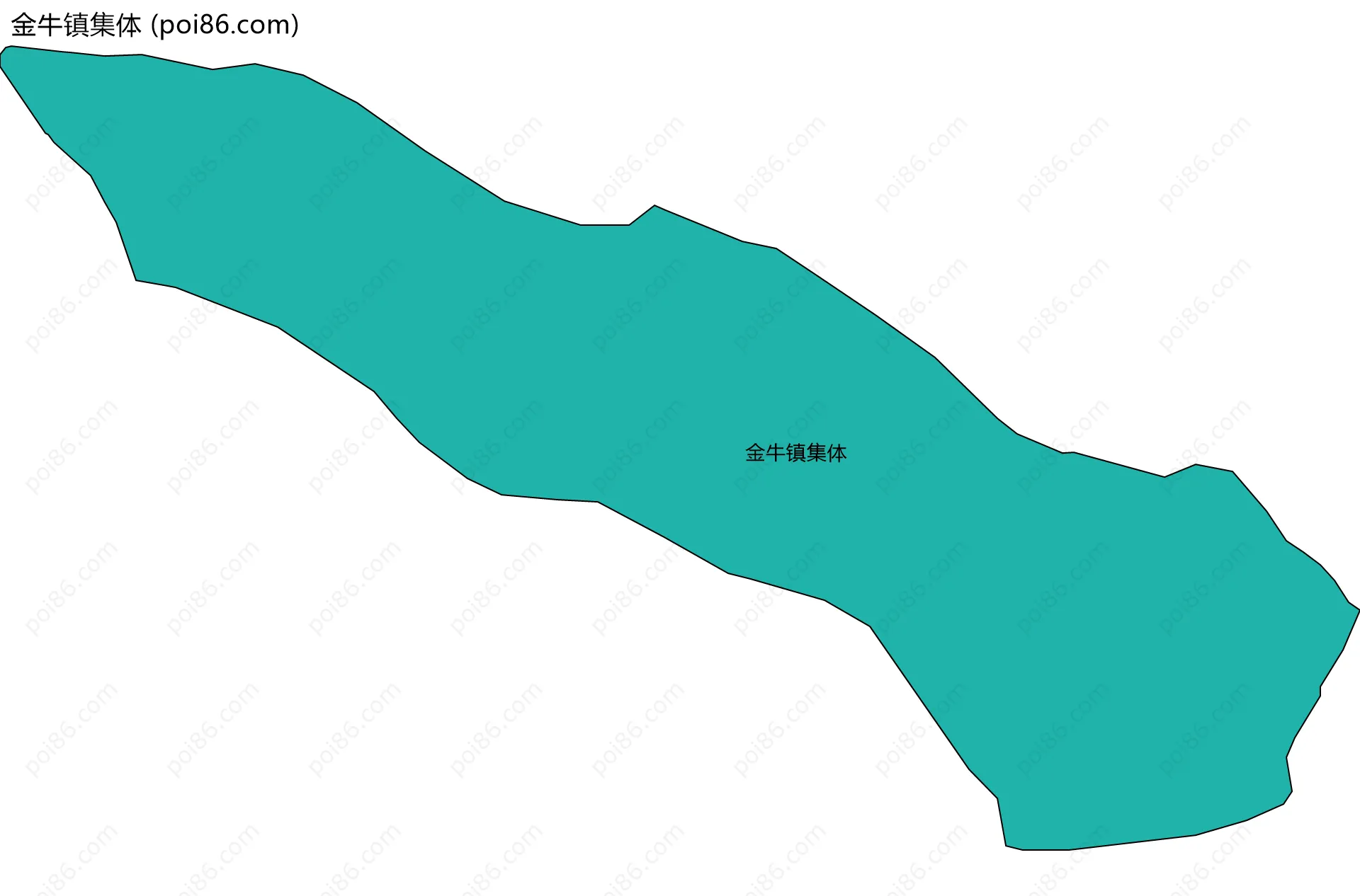 金牛镇集体边界地图