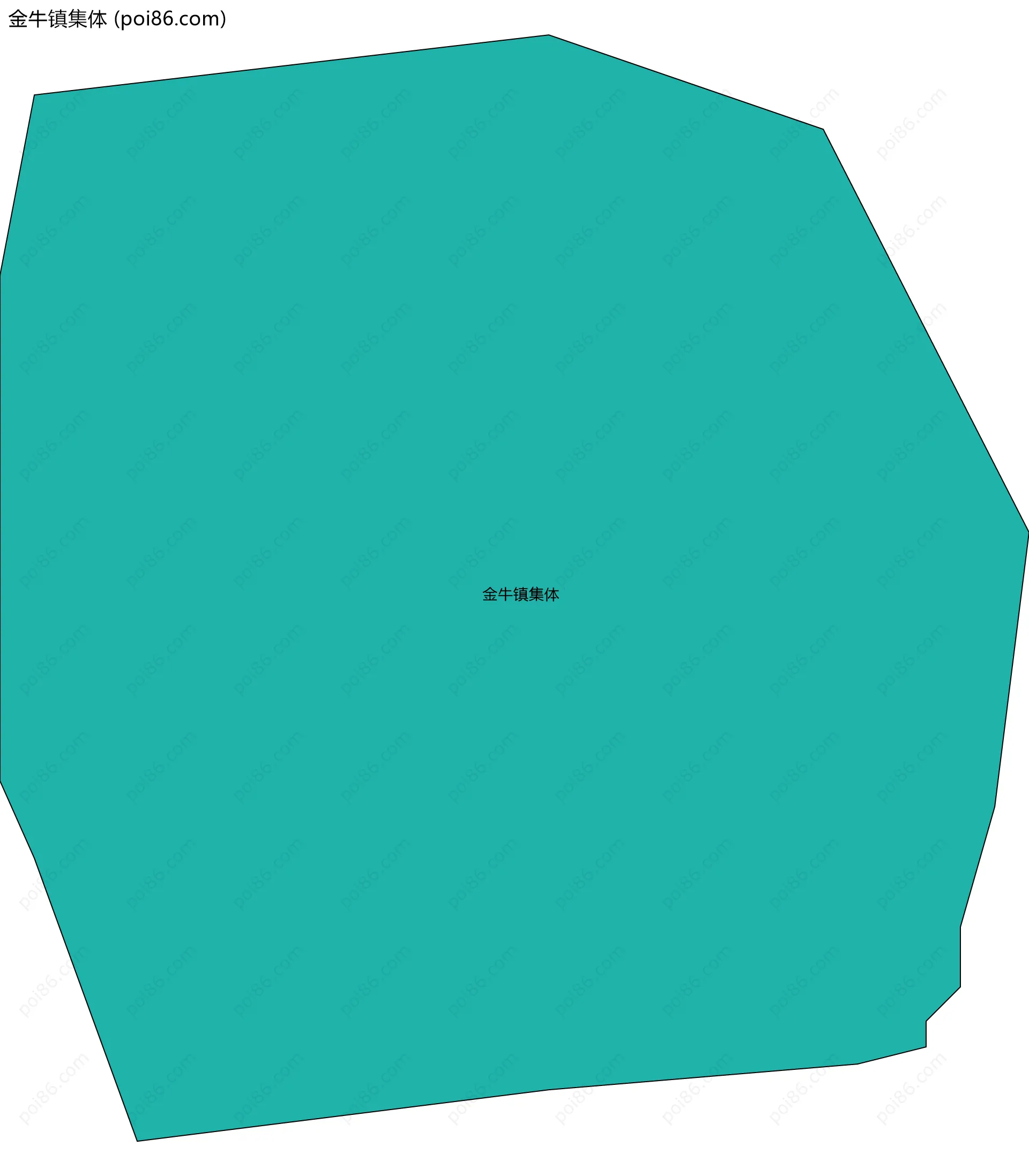 金牛镇集体边界地图