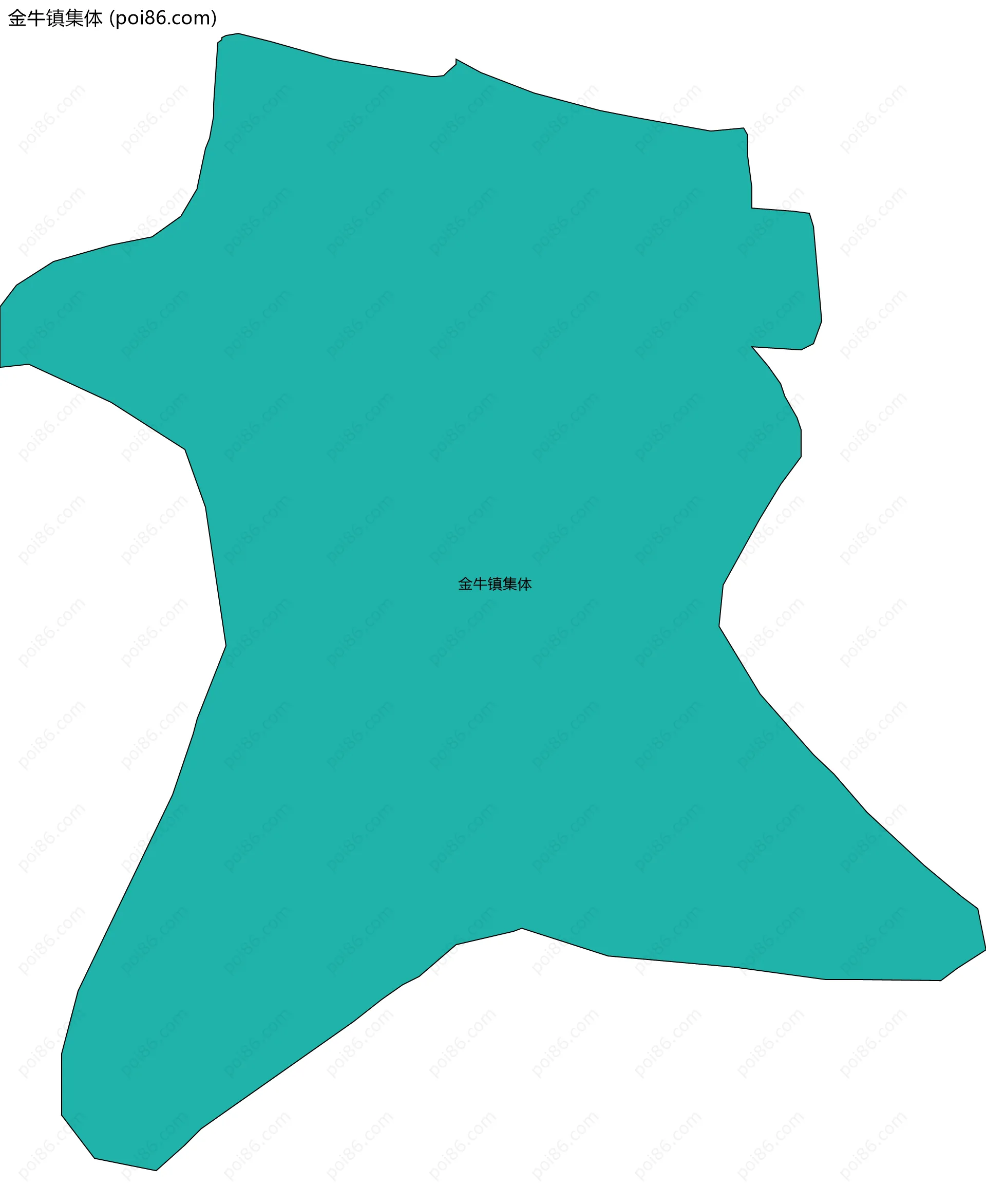 金牛镇集体边界地图