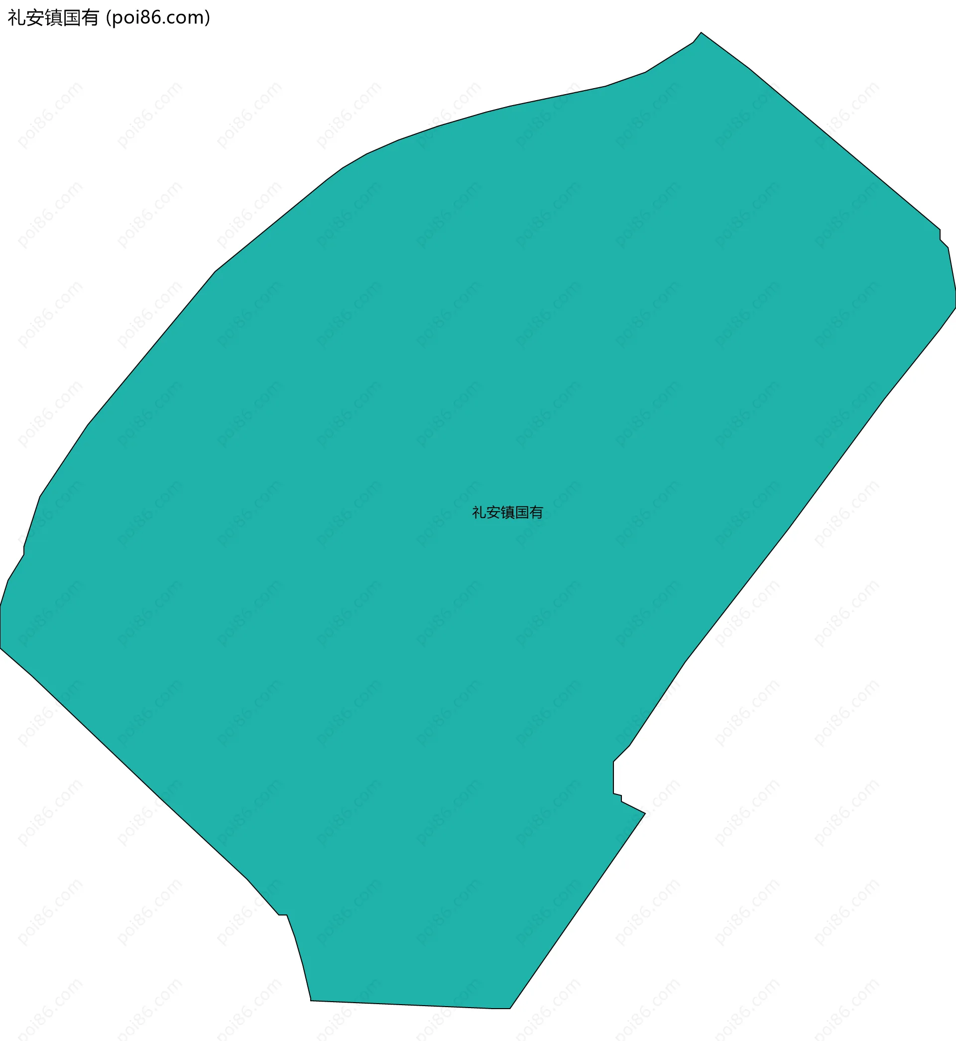 礼安镇国有边界地图