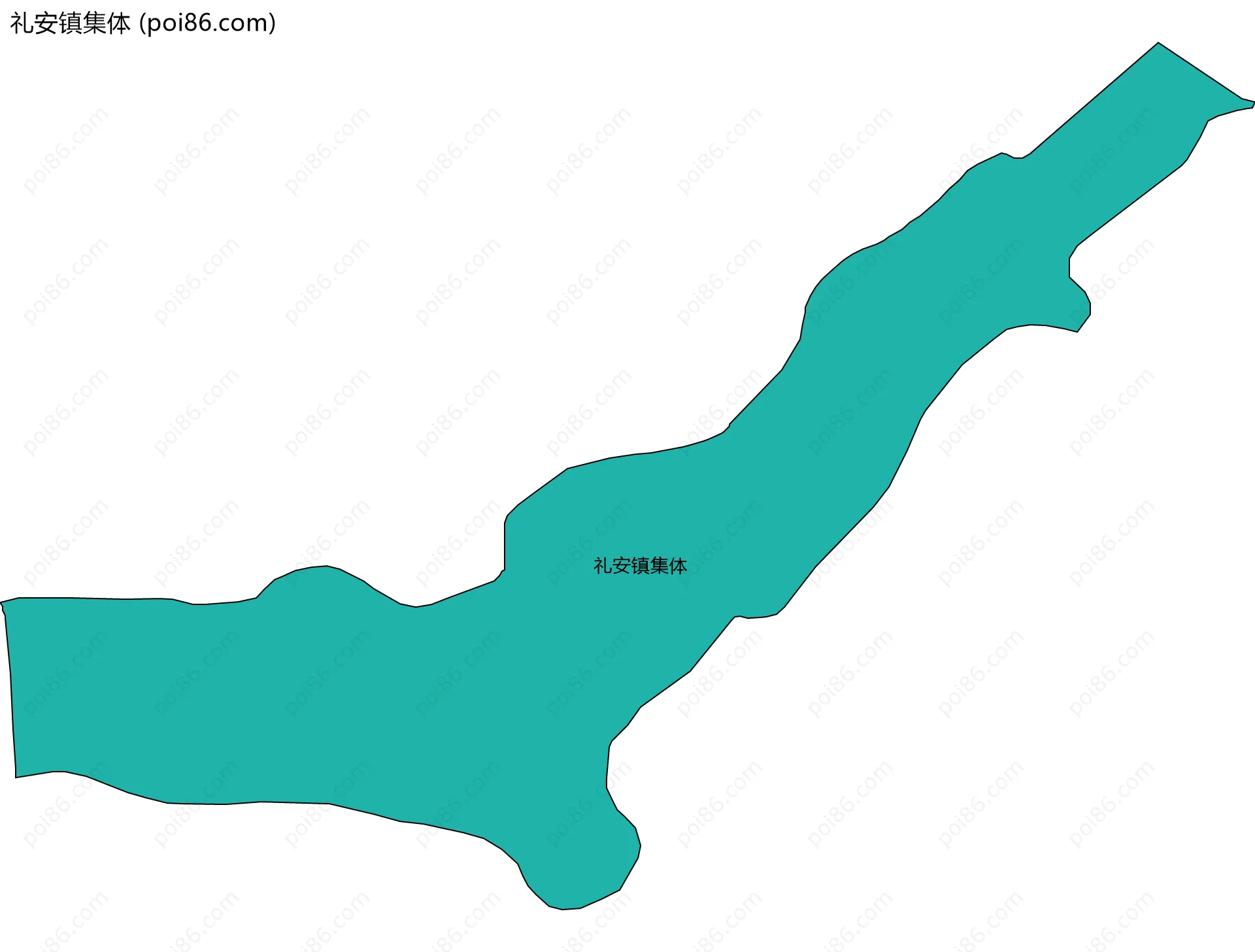 礼安镇集体边界地图