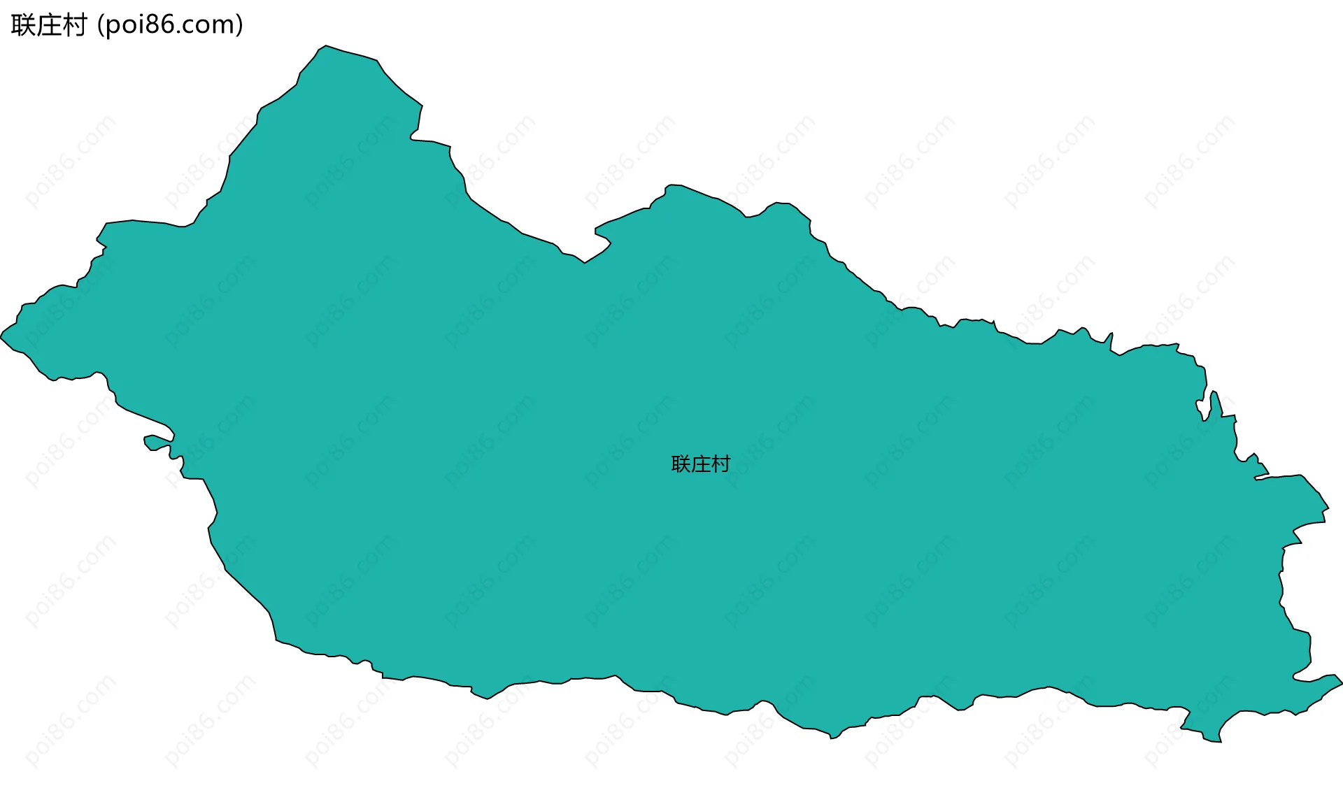 联庄村边界地图