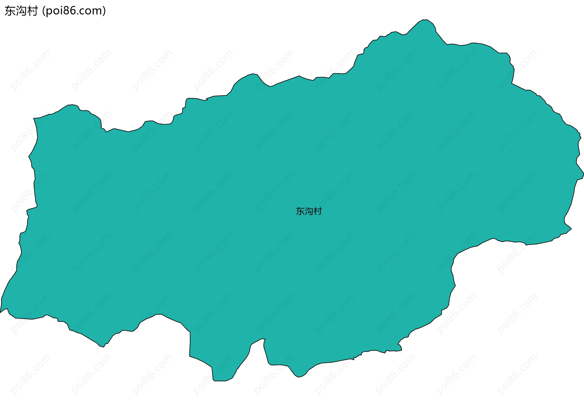 东沟村边界地图