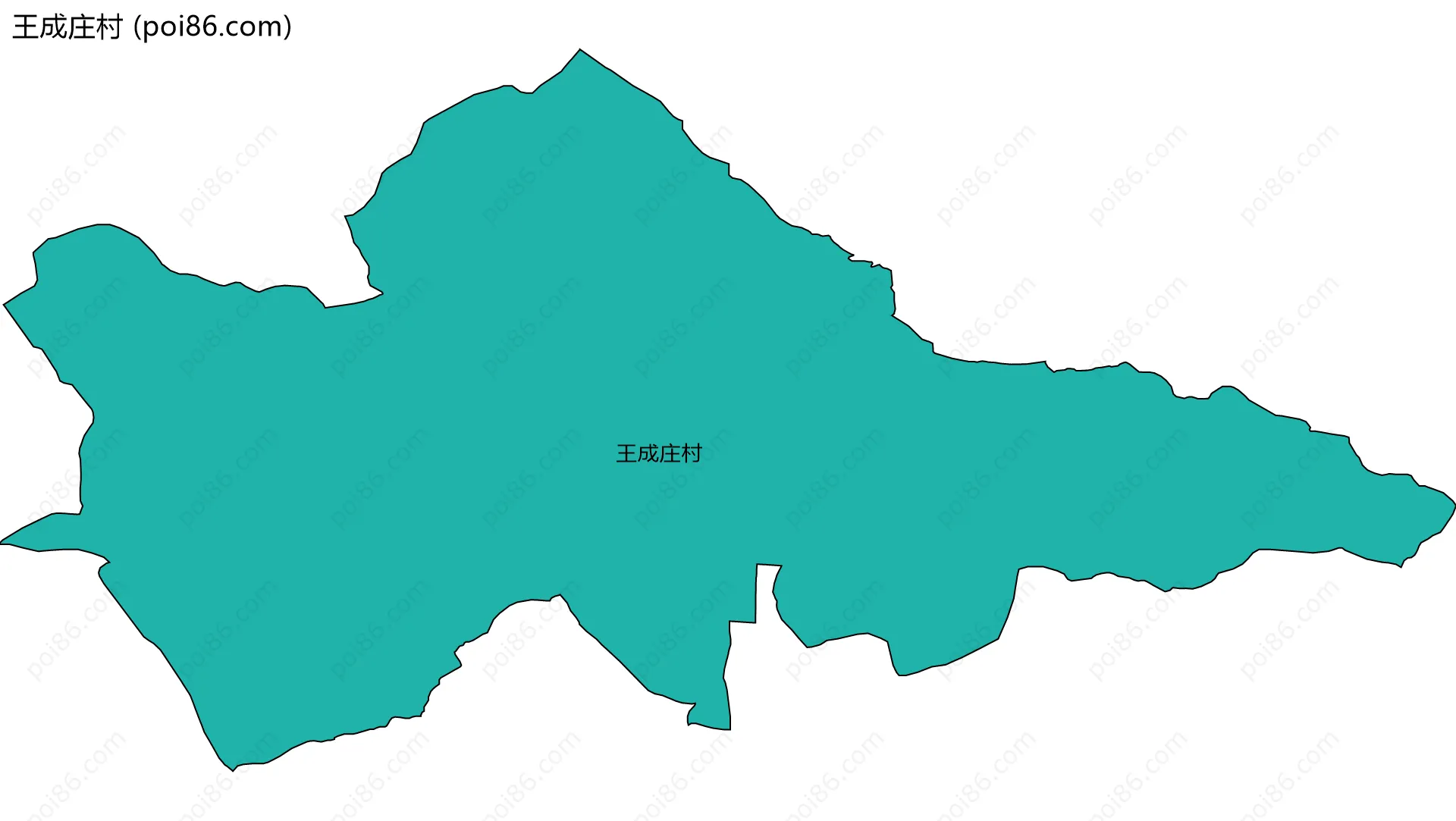 王成庄村边界地图