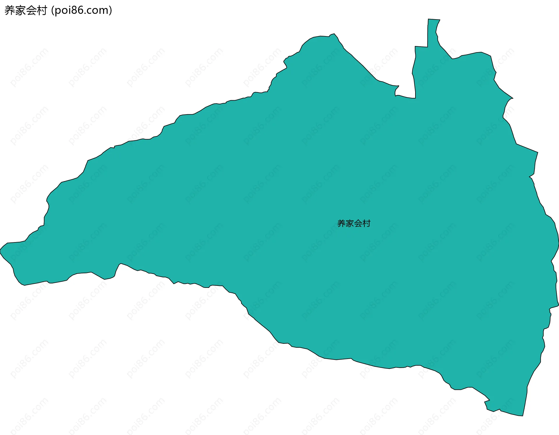 养家会村边界地图