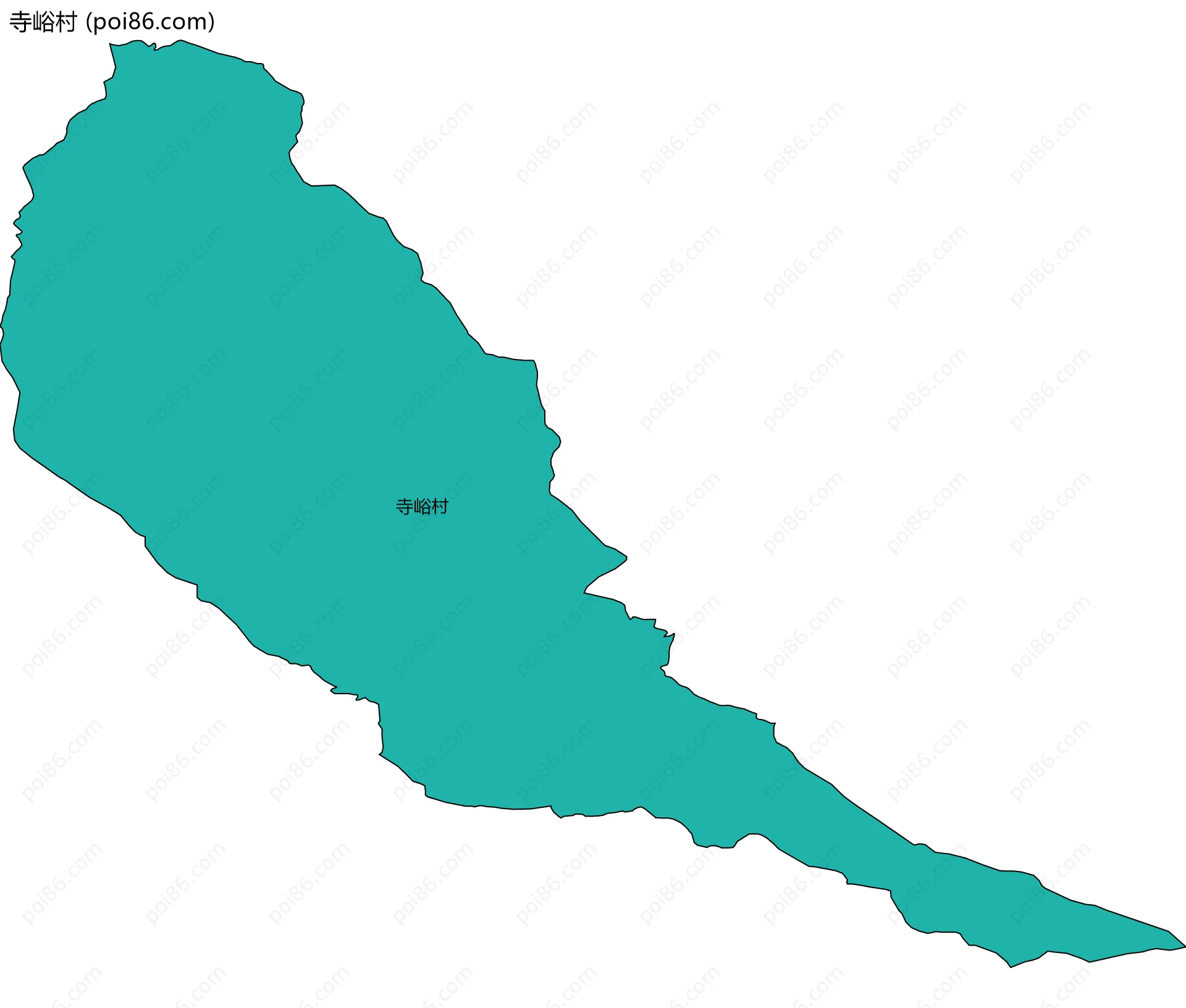 寺峪村边界地图