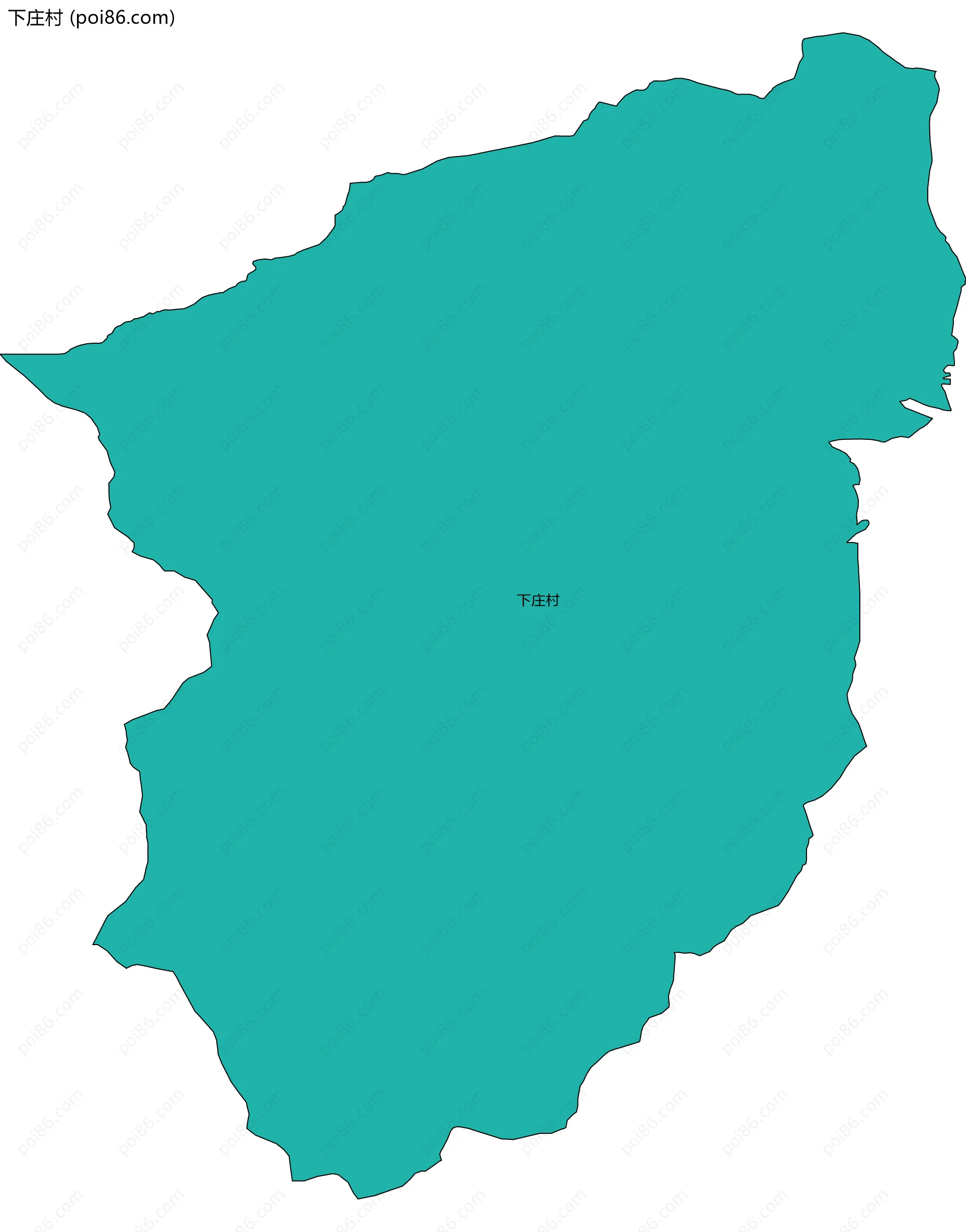 下庄村边界地图
