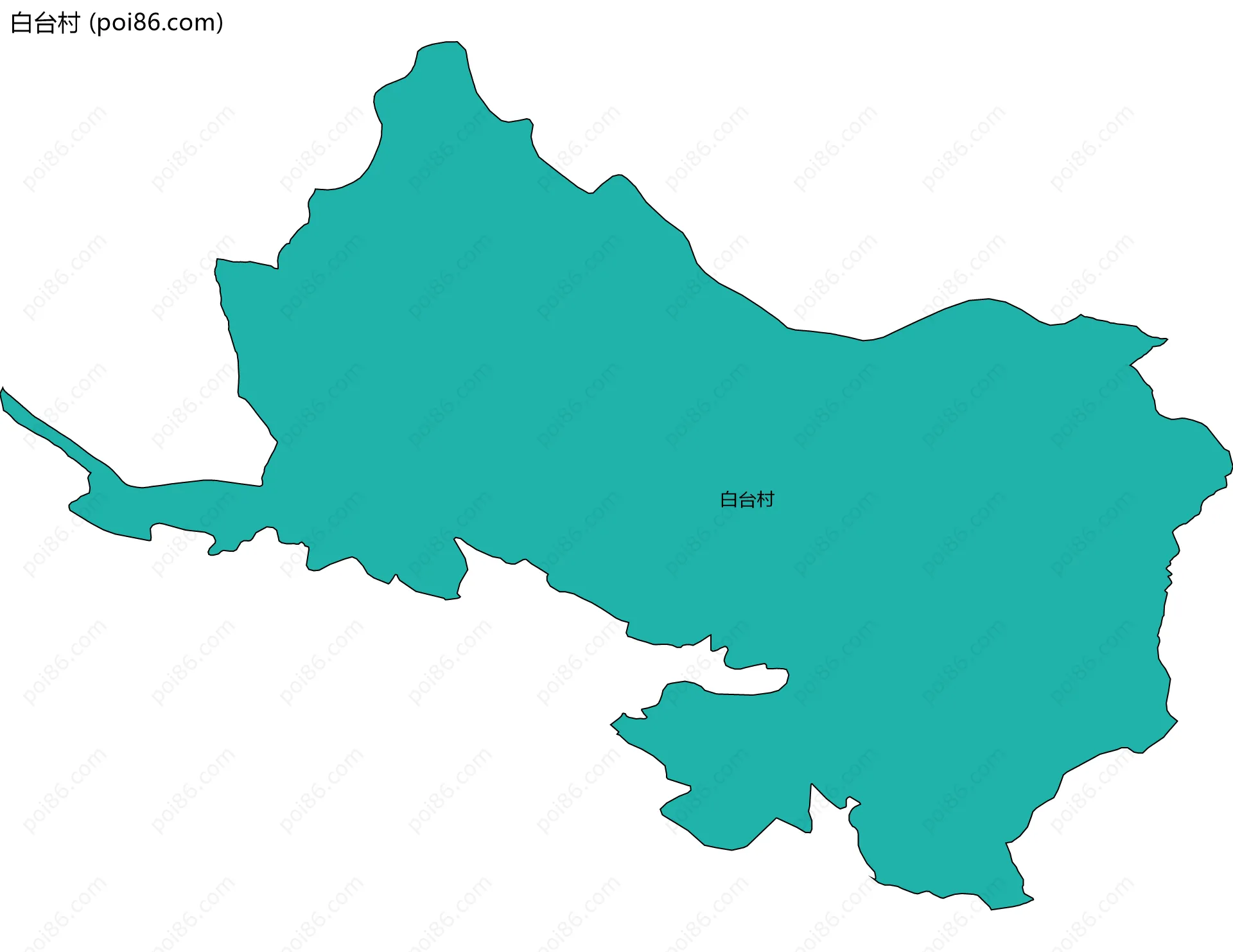 白台村边界地图
