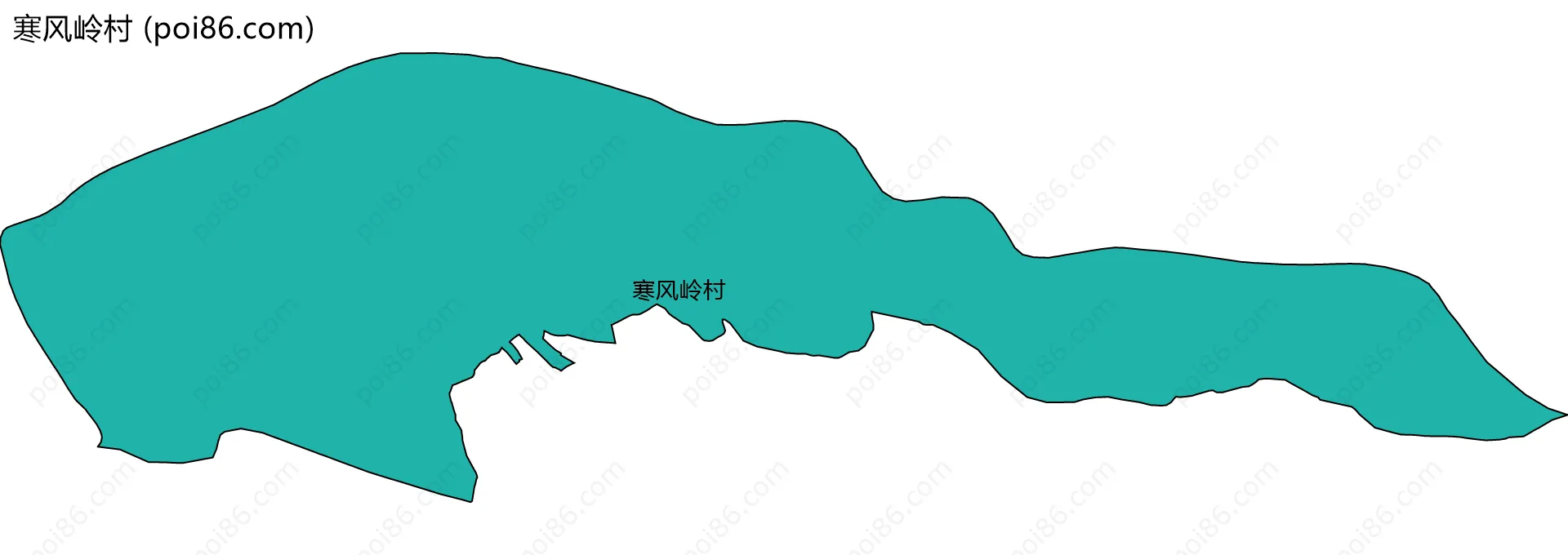 寒风岭村边界地图