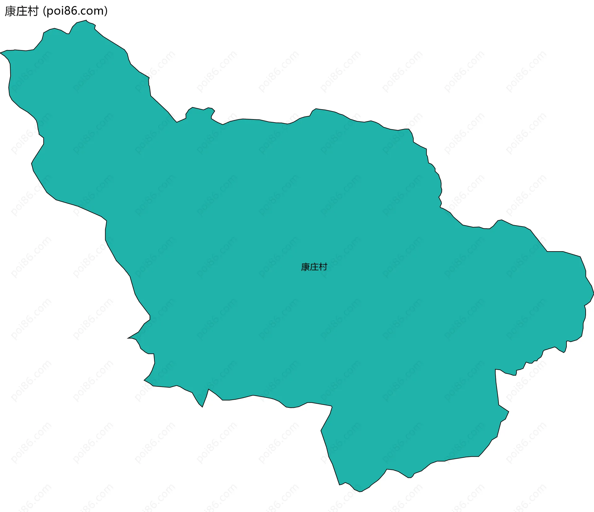 康庄村边界地图