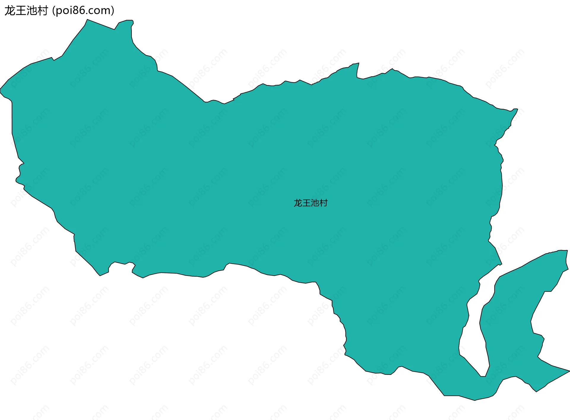 龙王池村边界地图