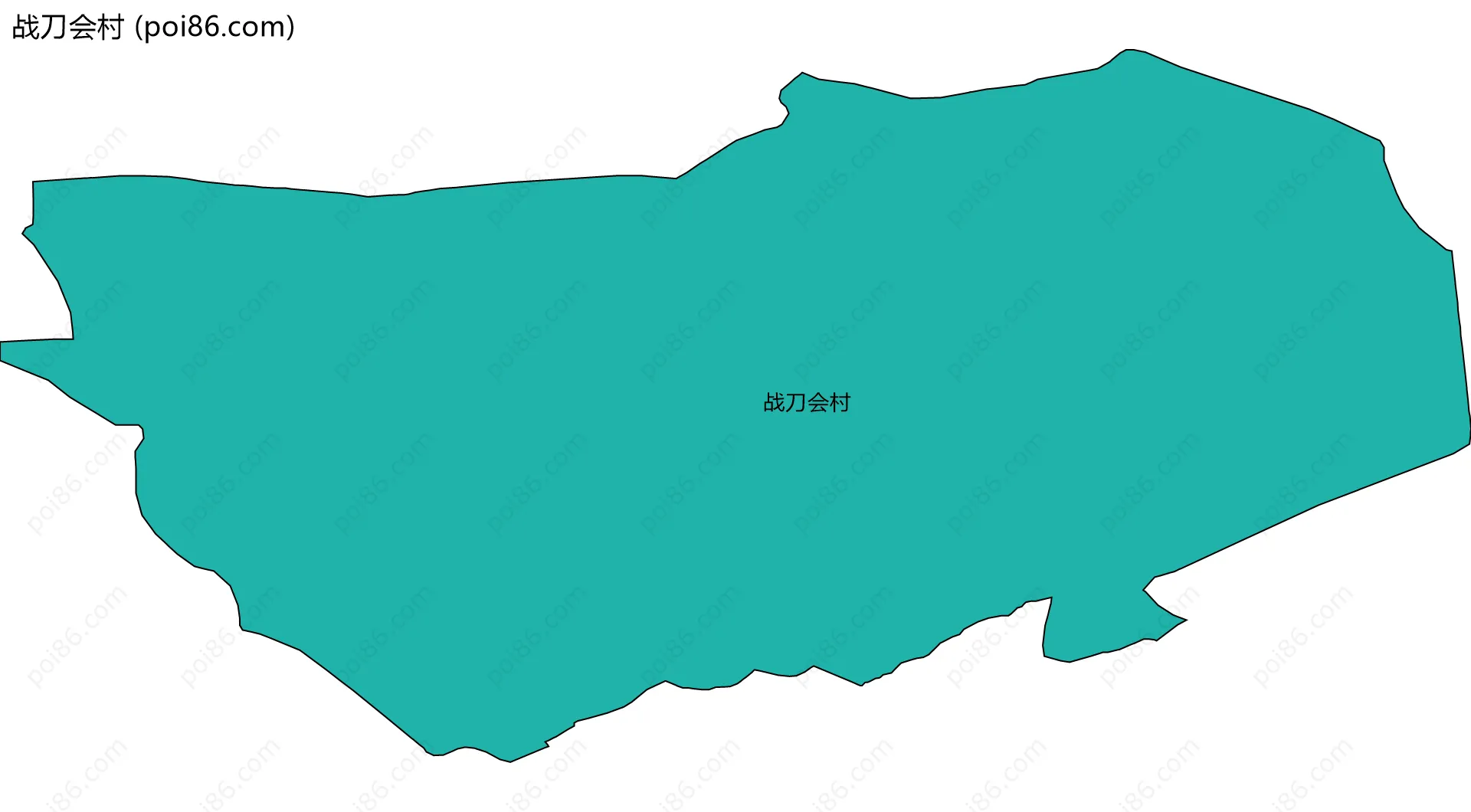 战刀会村边界地图