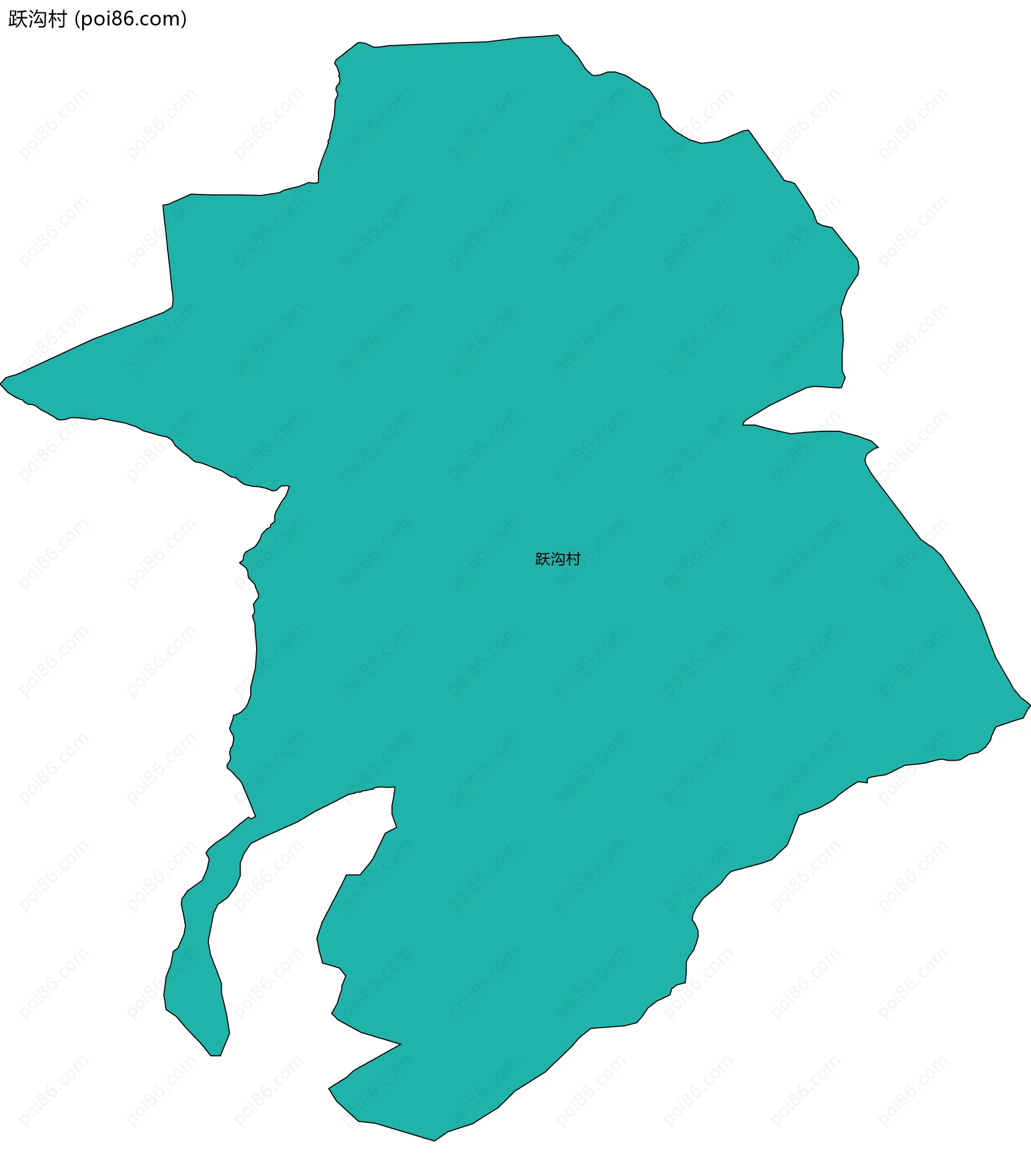 跃沟村边界地图