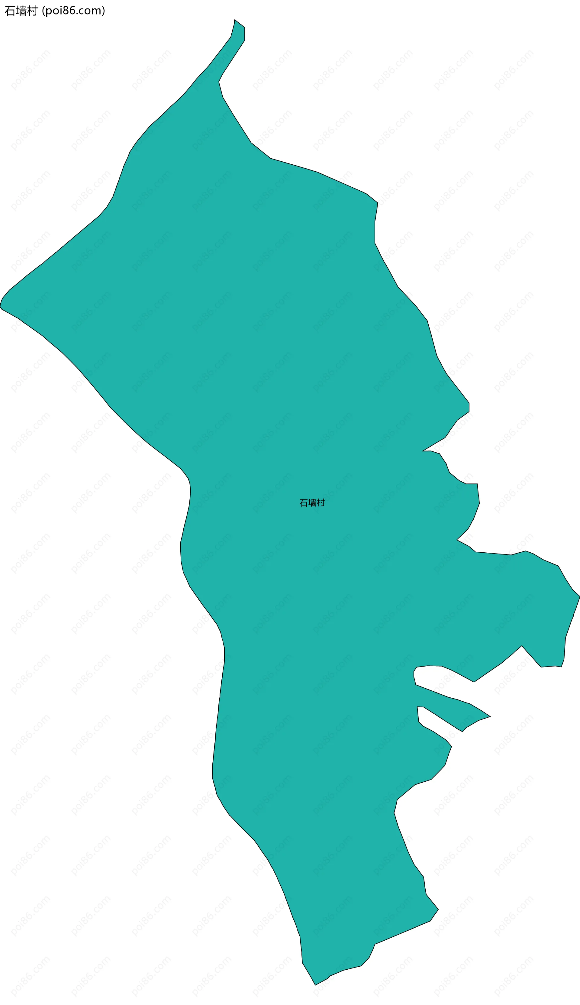 石墙村边界地图