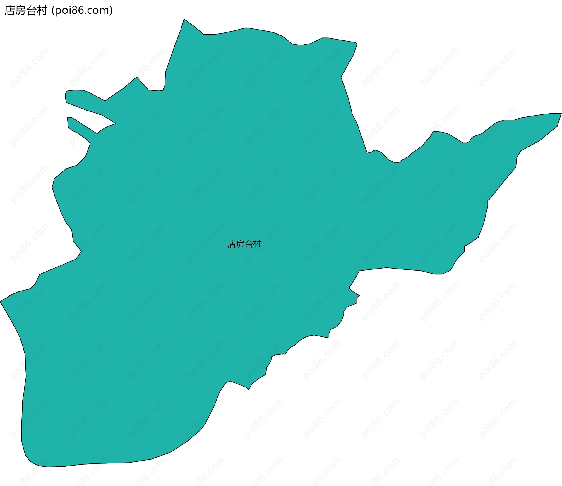 店房台村边界地图