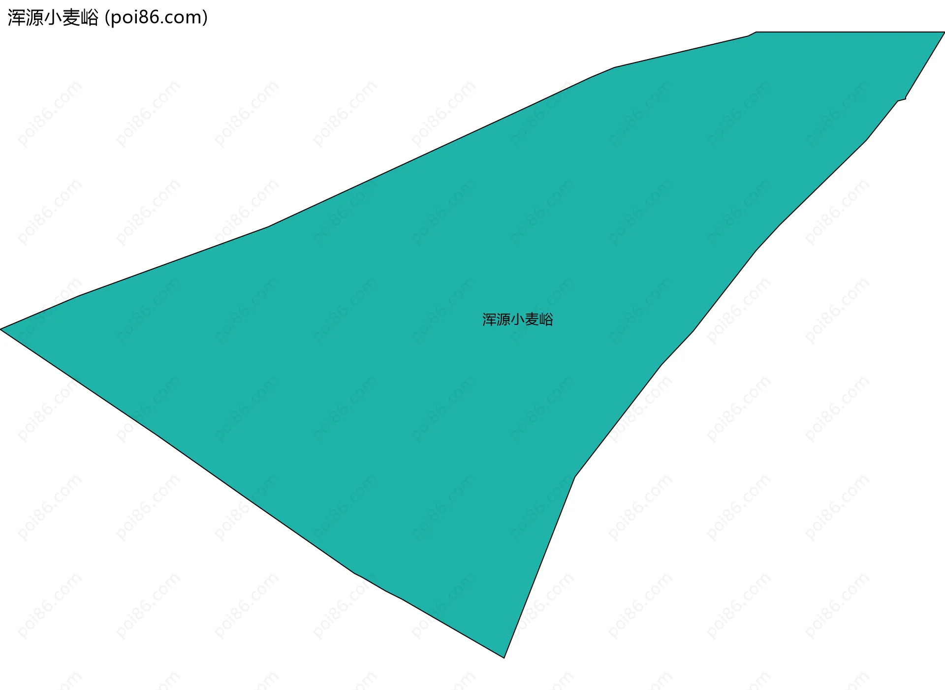 浑源小麦峪边界地图