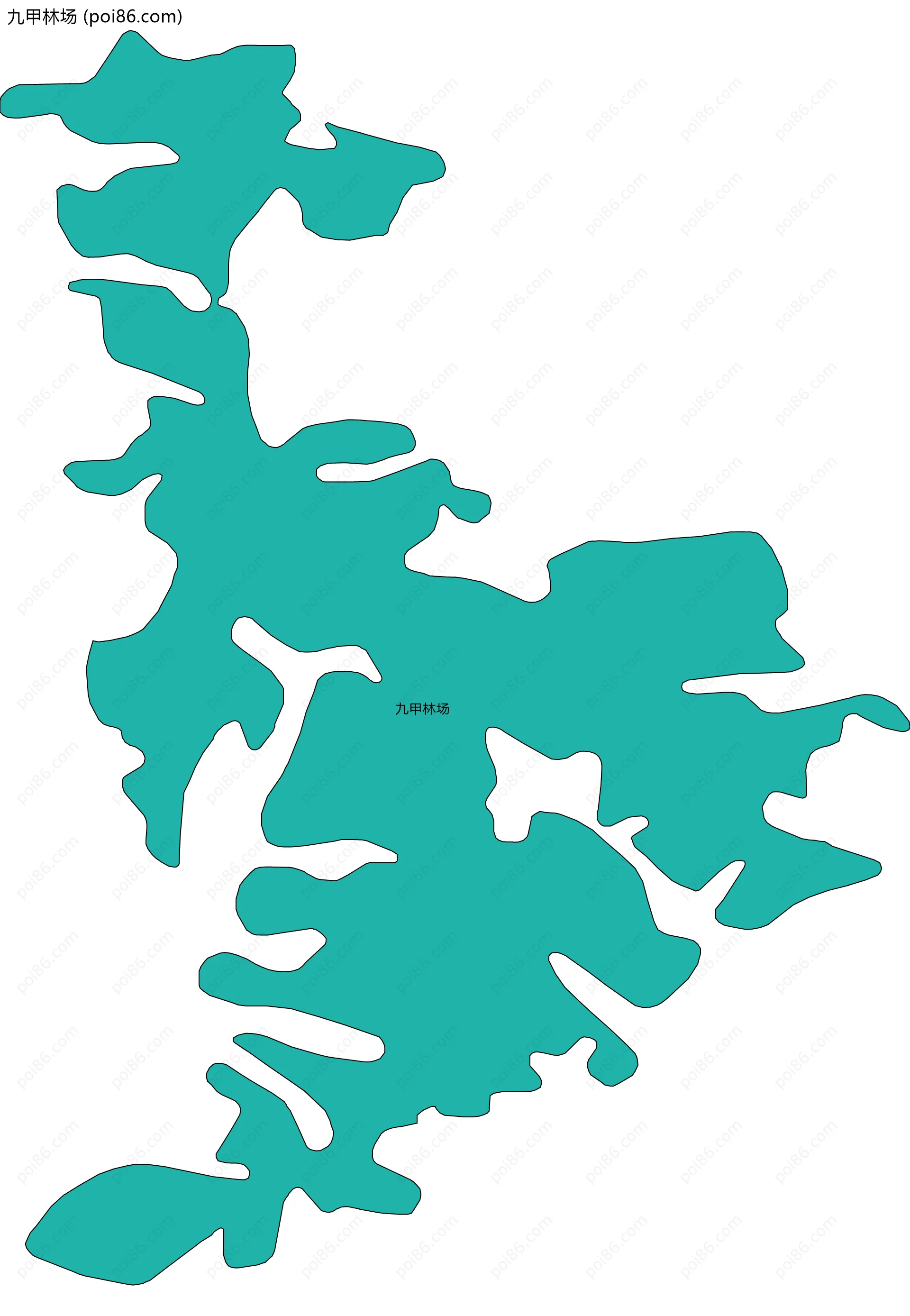 九甲林场边界地图