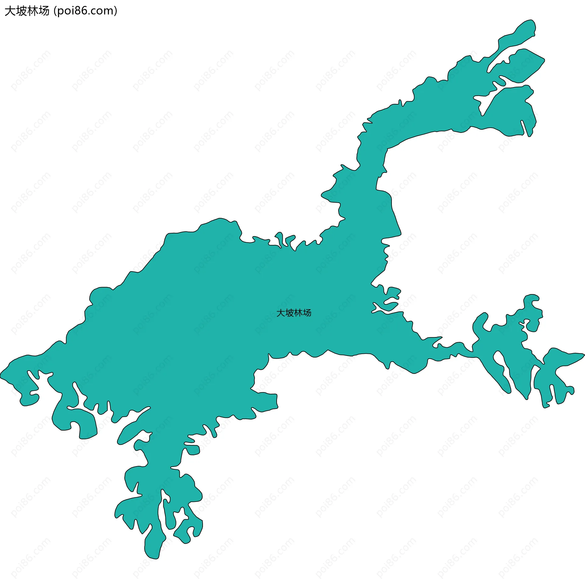 大坡林场边界地图