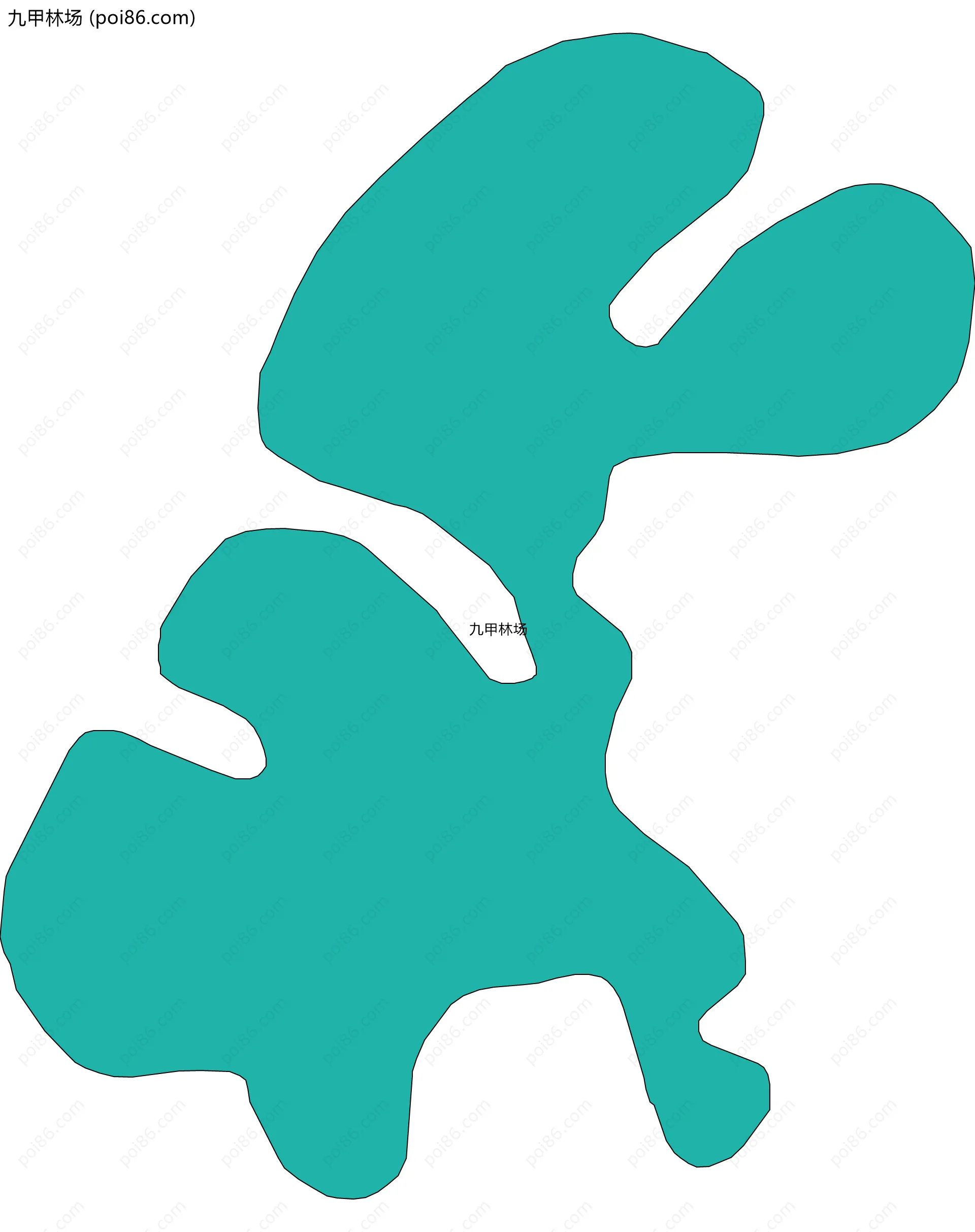 九甲林场边界地图