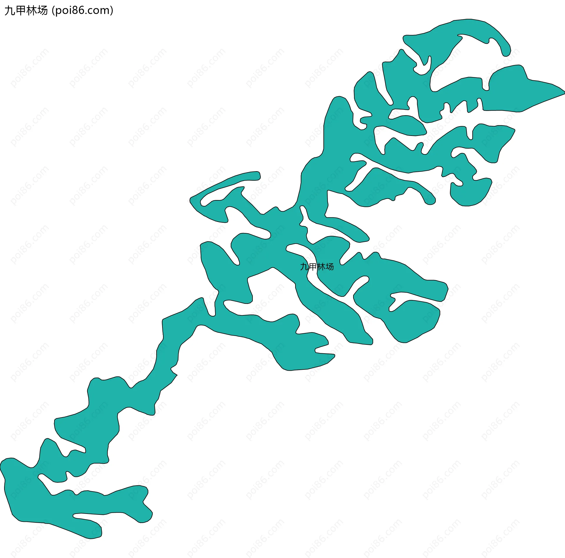 九甲林场边界地图