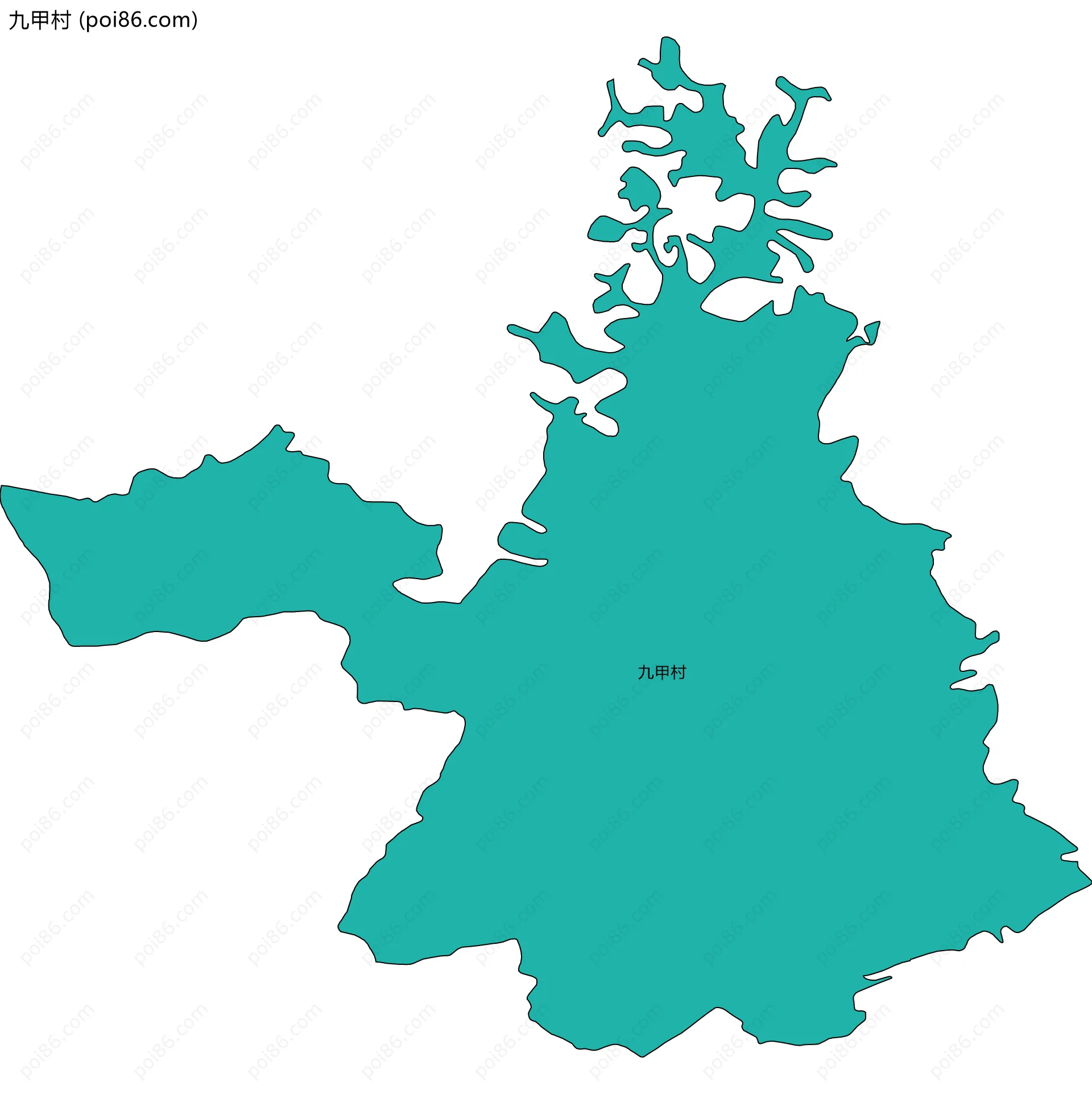 九甲村边界地图